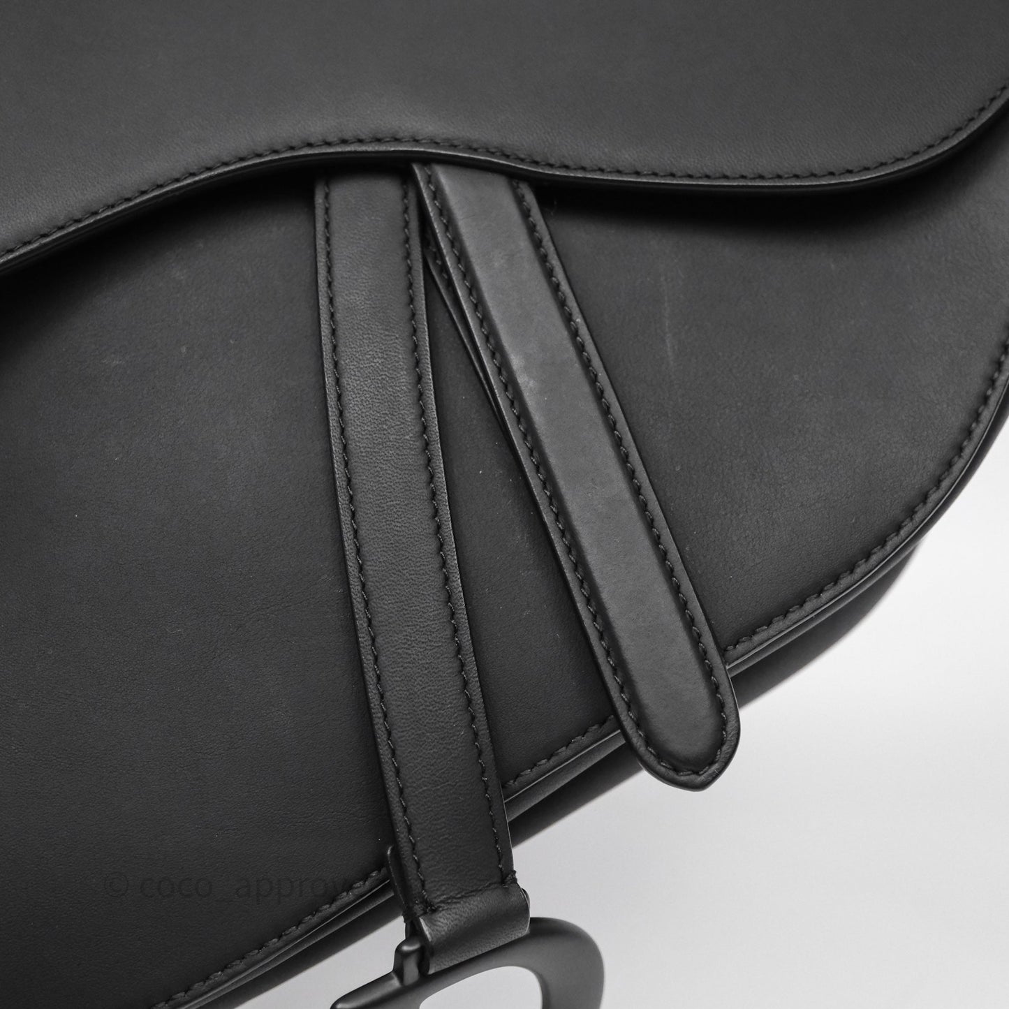 Christian Dior Saddle Bag So Black Matte Calfskin