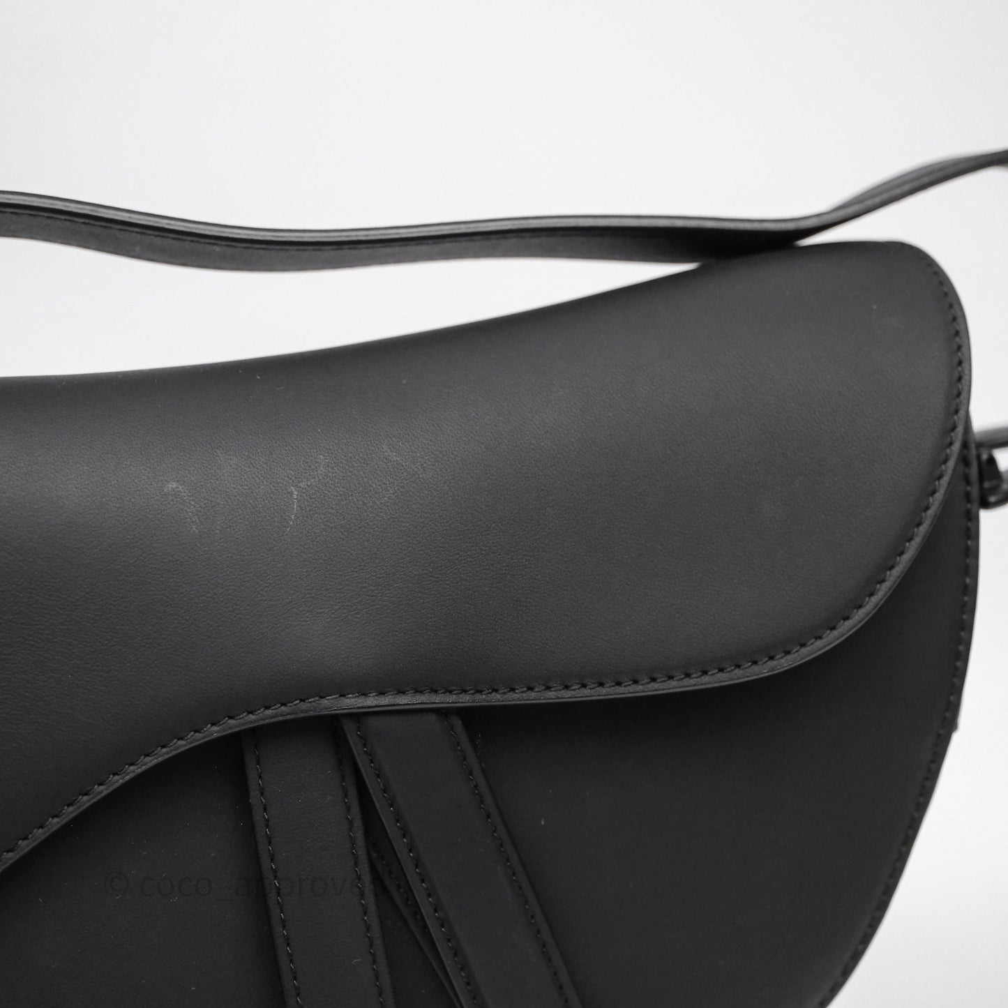 Christian Dior Saddle Bag So Black Matte Calfskin