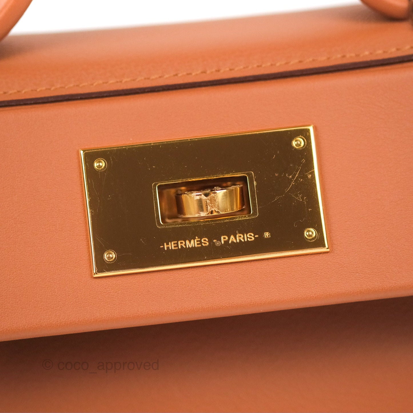 Hermès 24/24 21 Mini Gold Evercolor Gold Hardware