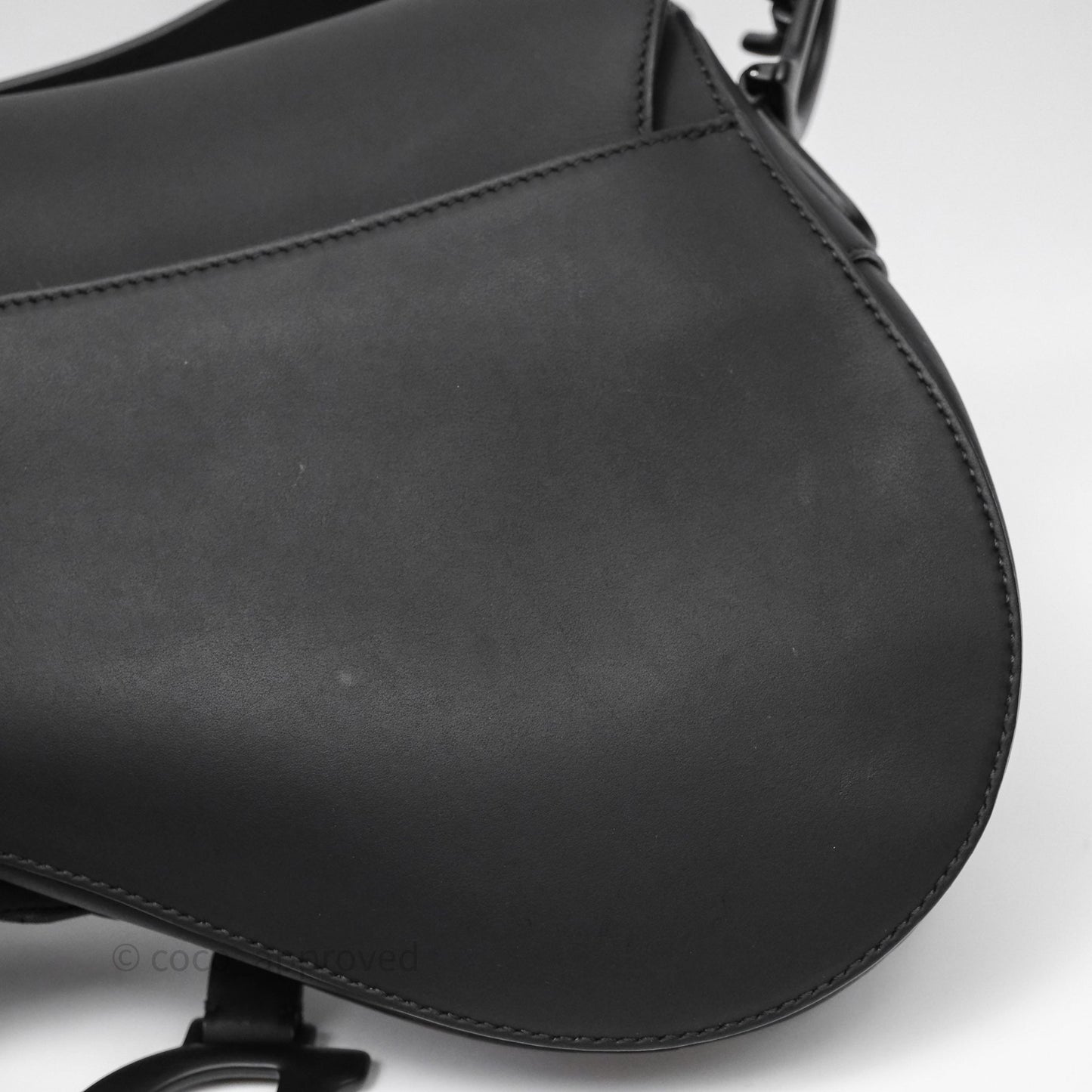 Christian Dior Saddle Bag So Black Matte Calfskin