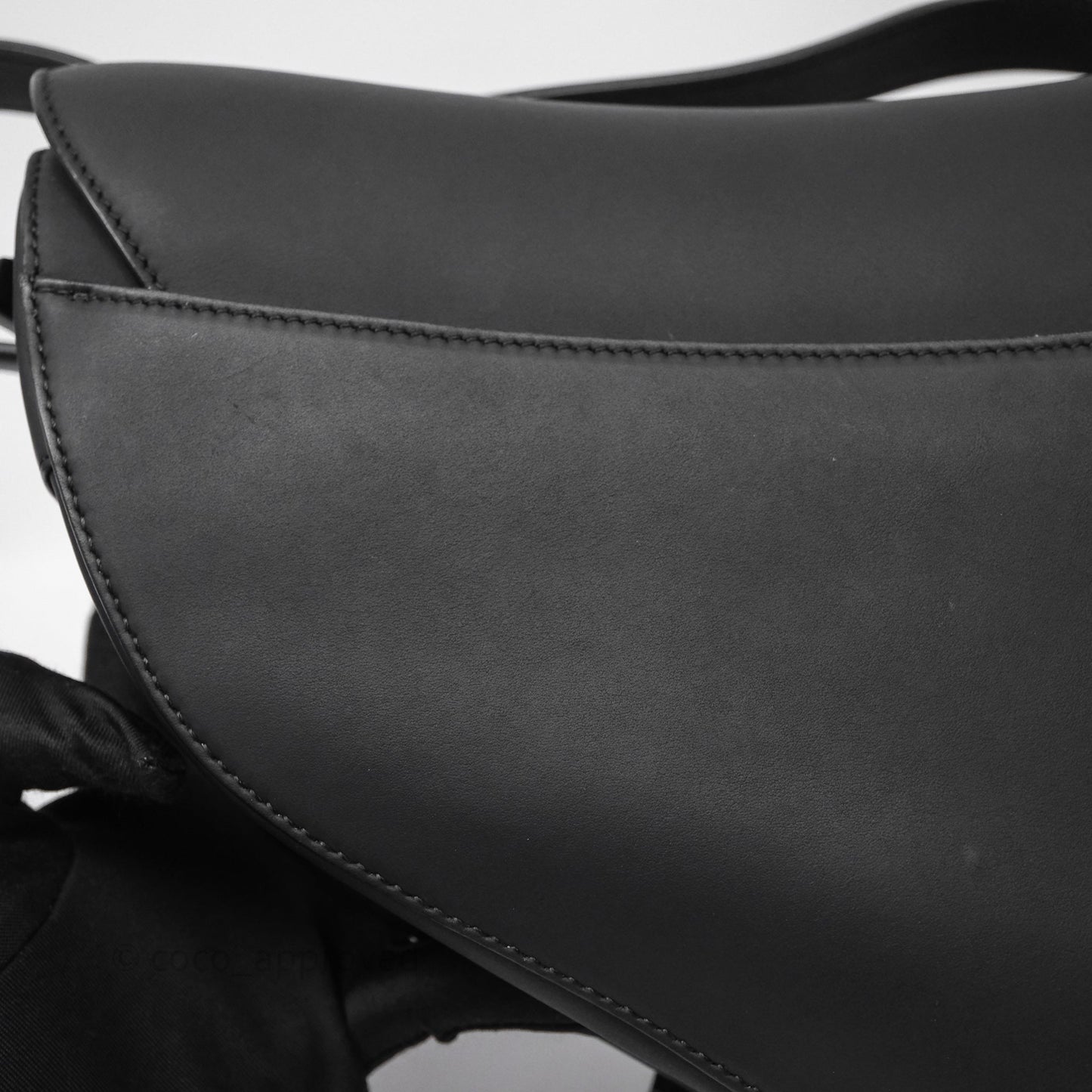 Christian Dior Saddle Bag So Black Matte Calfskin