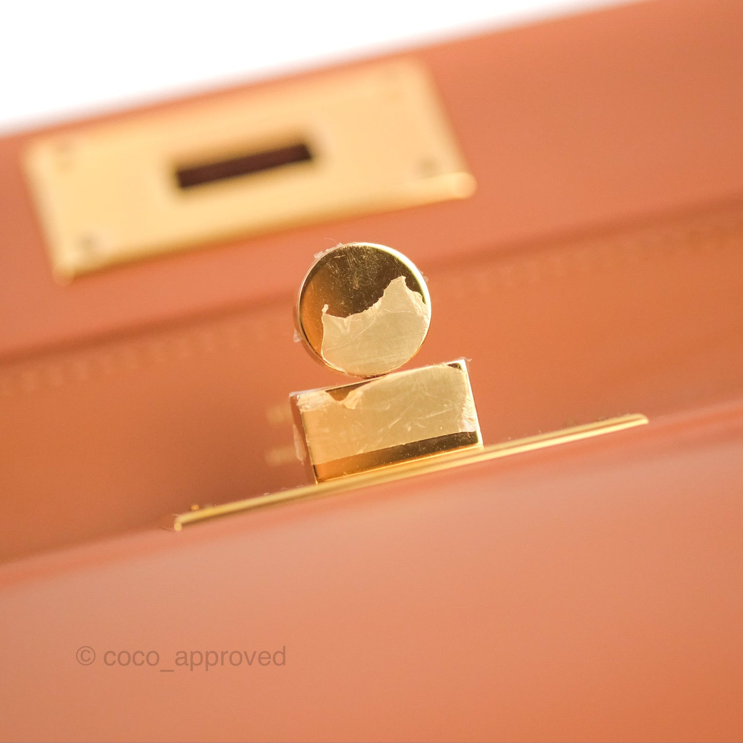 Hermès 24/24 21 Mini Gold Evercolor Gold Hardware