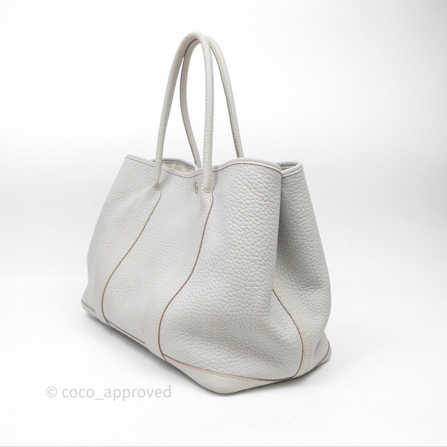 Hermes Garden Party 36 Bleu Grey Negonda Palladium Hardware