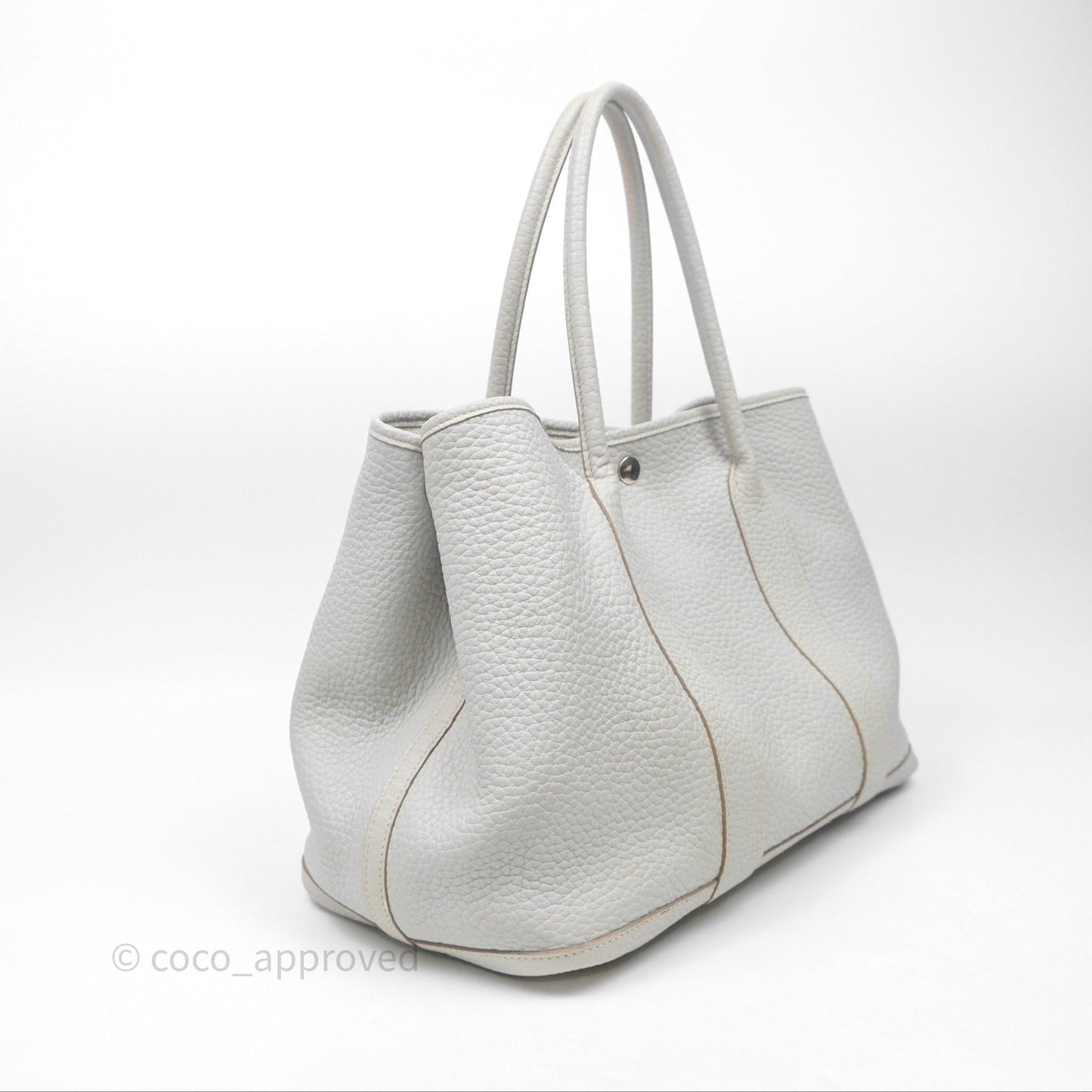 Hermes Garden Party 36 Bleu Grey Negonda Palladium Hardware