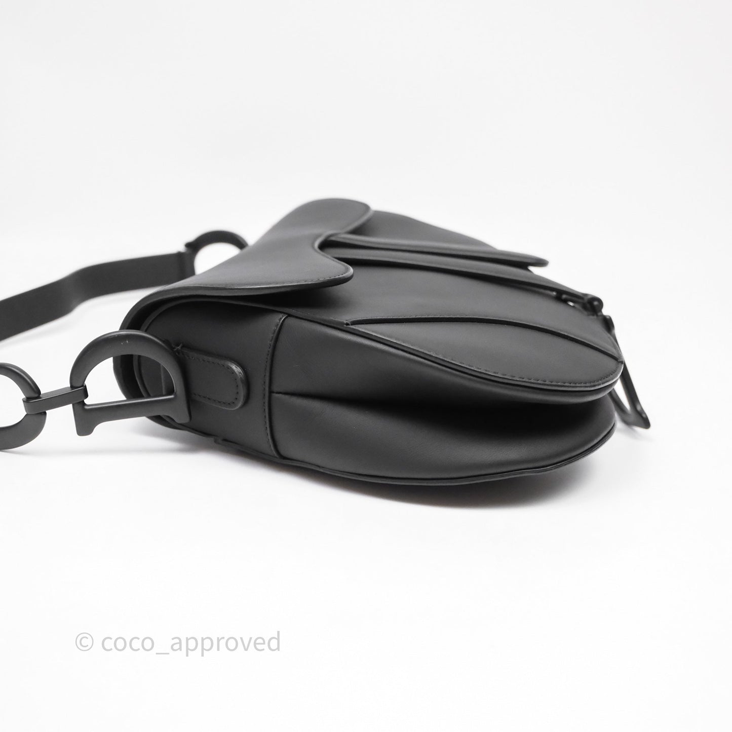 Christian Dior Saddle Bag So Black Matte Calfskin