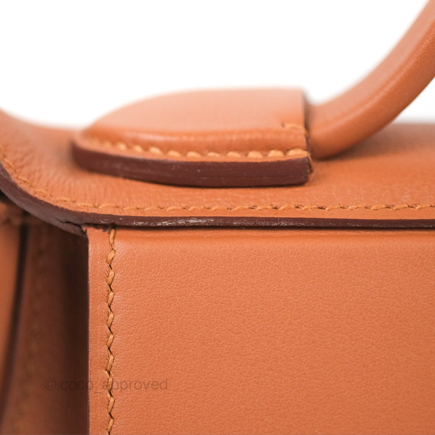 Hermès 24/24 21 Mini Gold Evercolor Gold Hardware