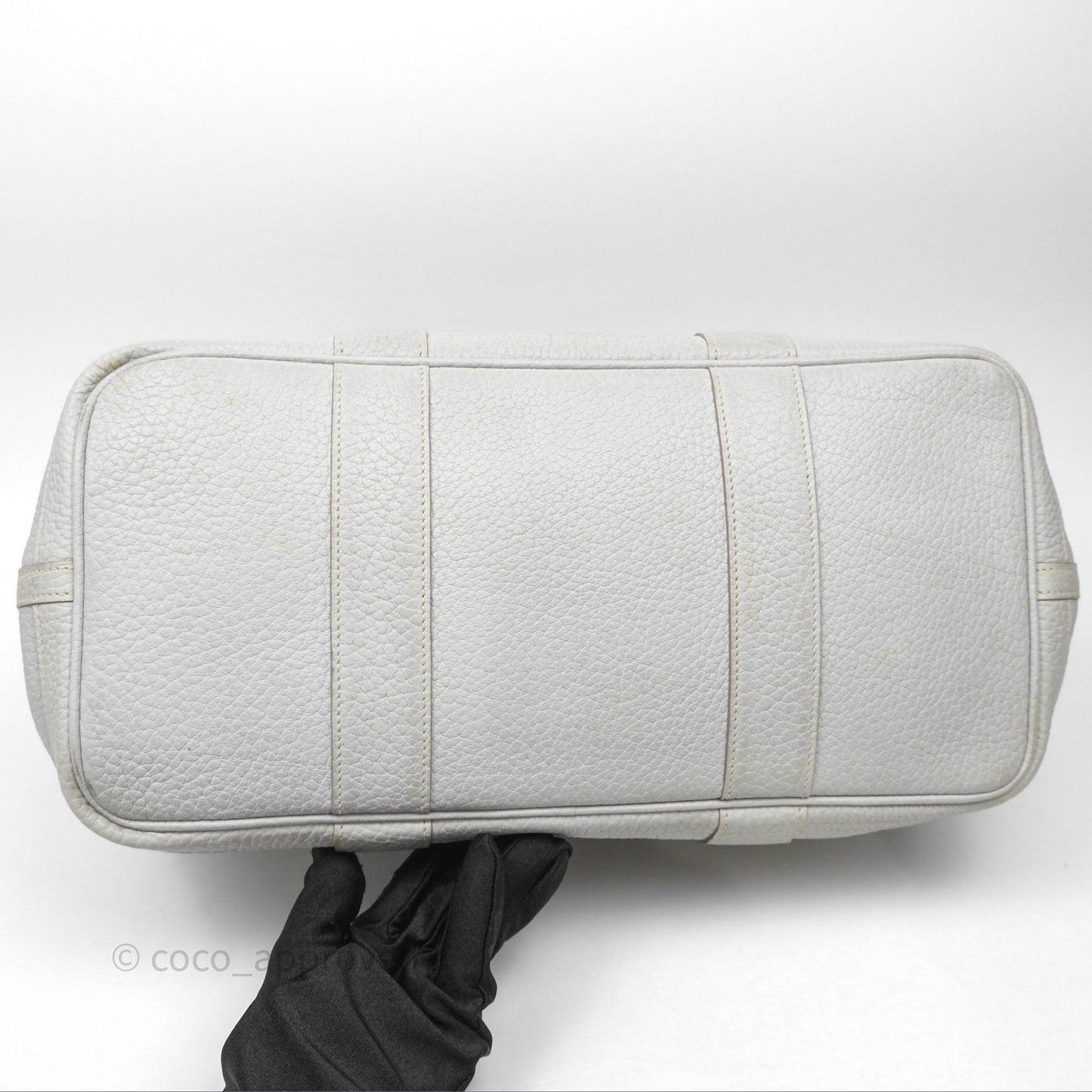 Hermes Garden Party 36 Bleu Grey Negonda Palladium Hardware