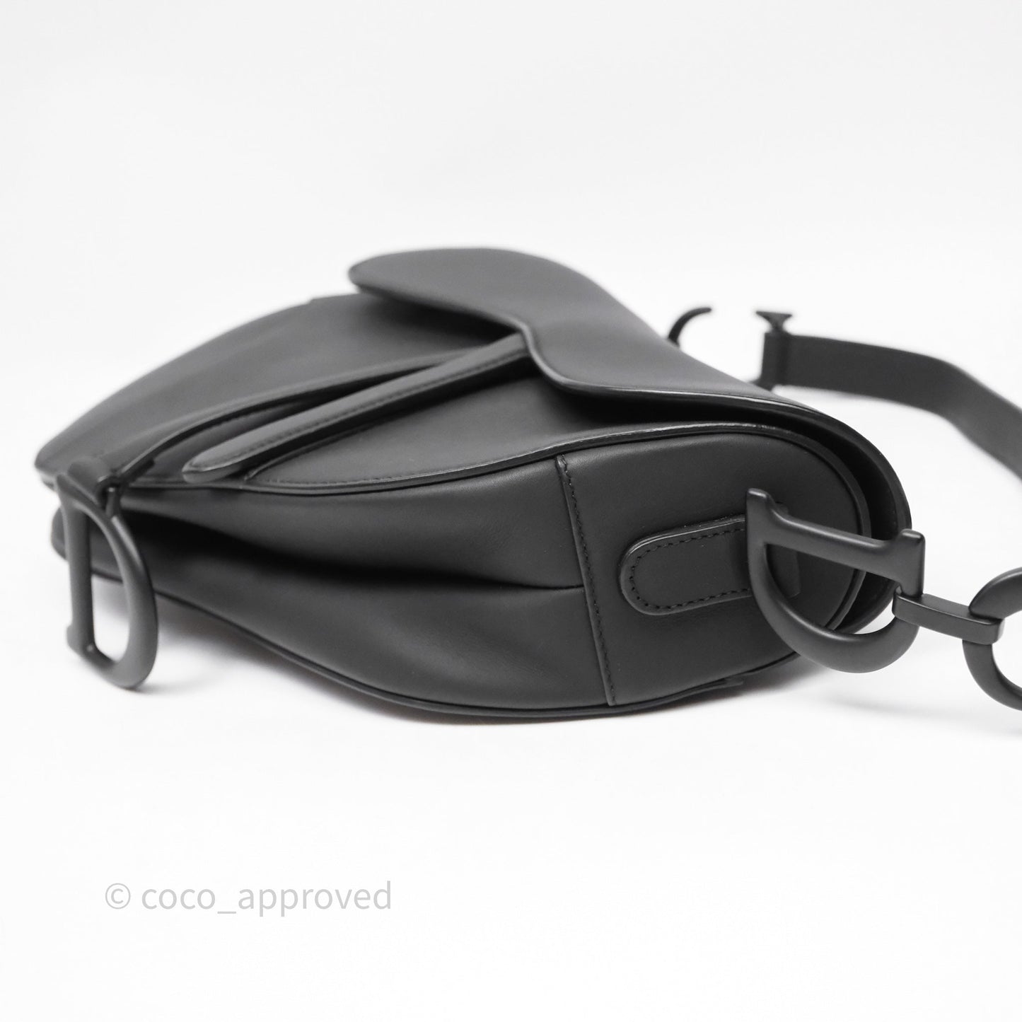 Christian Dior Saddle Bag So Black Matte Calfskin