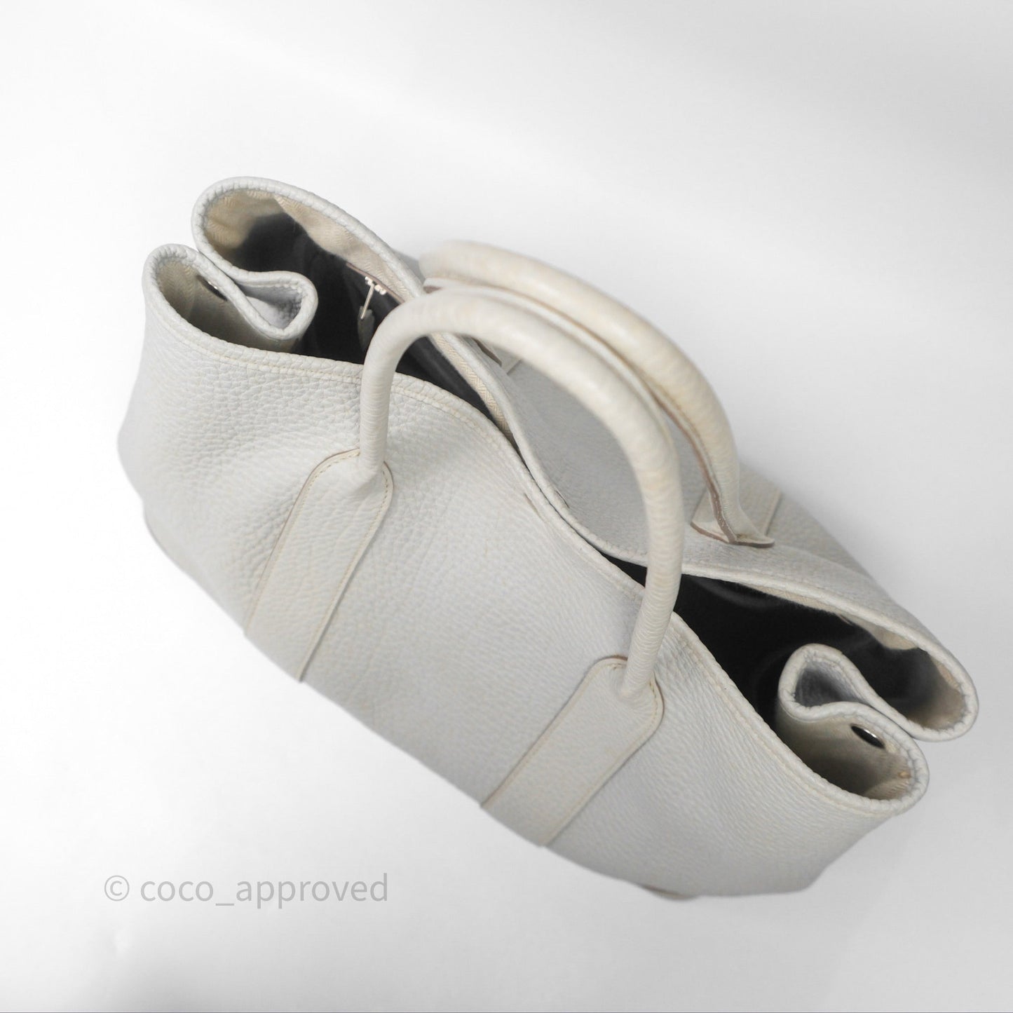 Hermes Garden Party 36 Bleu Grey Negonda Palladium Hardware