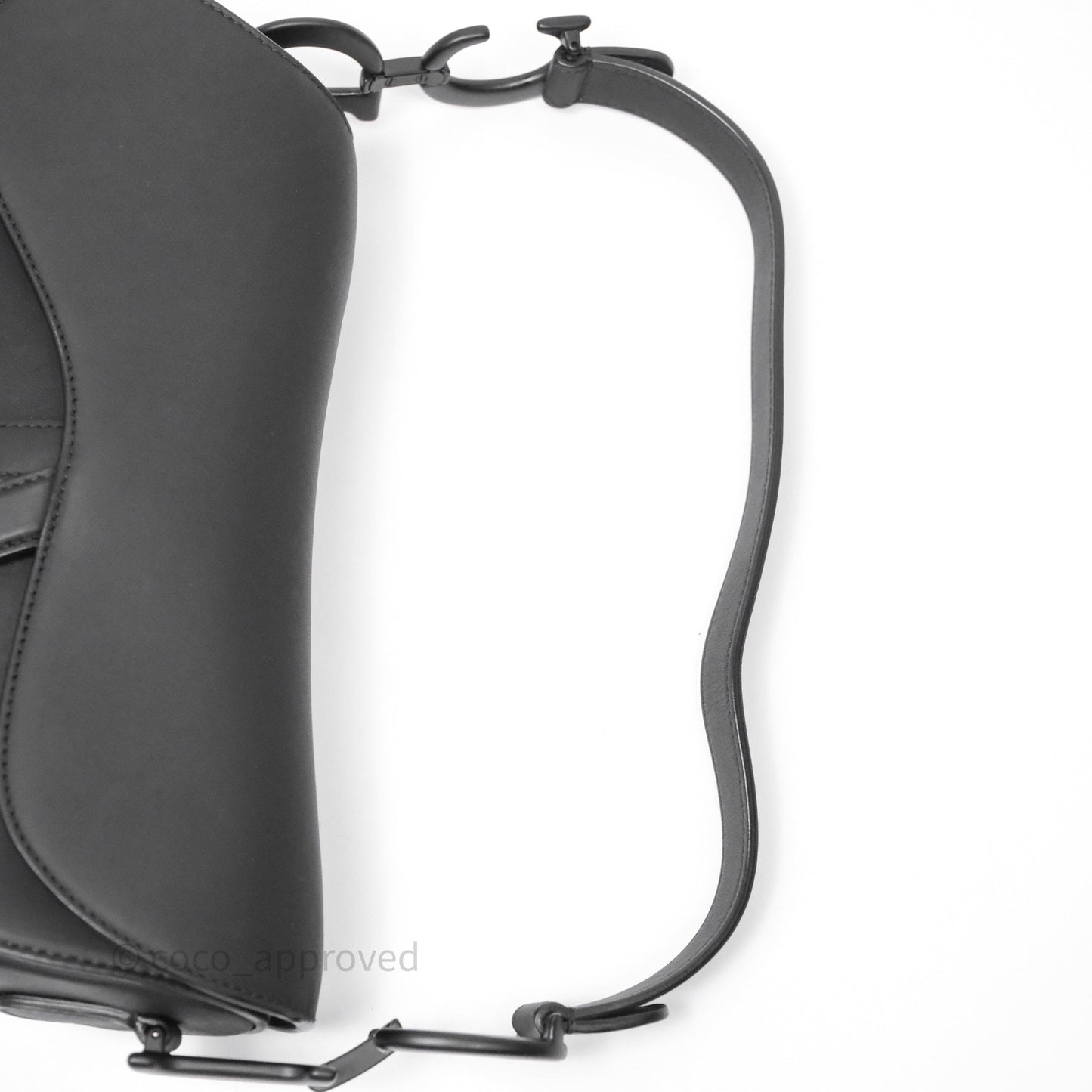 Christian Dior Saddle Bag So Black Matte Calfskin
