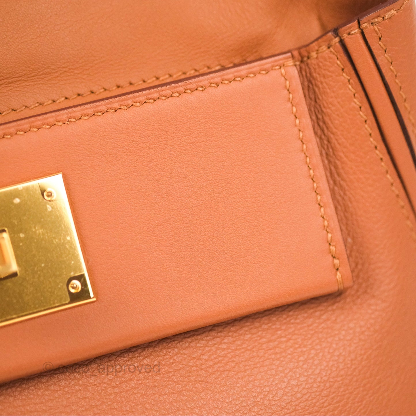 Hermès 24/24 21 Mini Gold Evercolor Gold Hardware