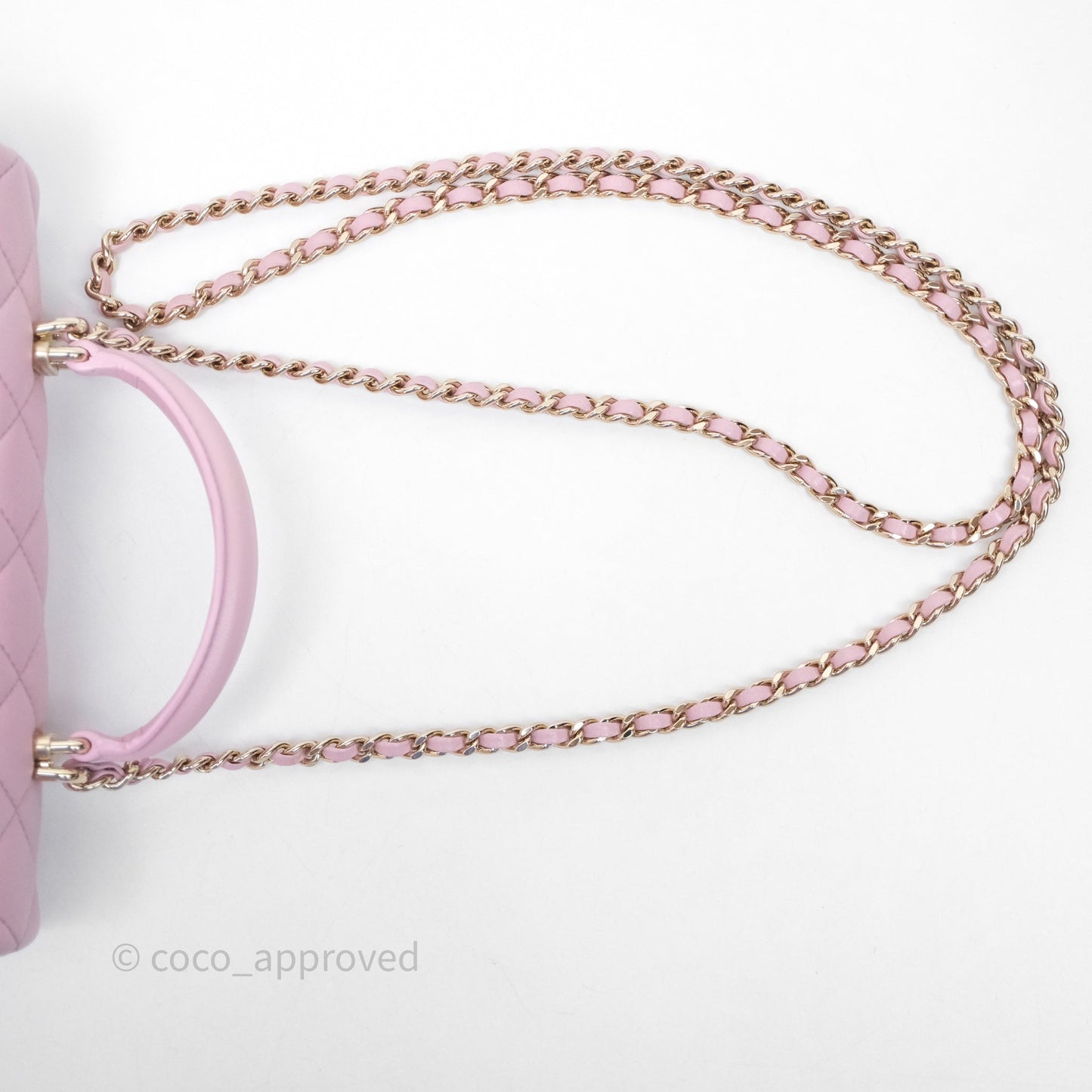 Chanel Top Handle Mini Rectangular Flap Lilac Pink Lambskin Gold Hardware