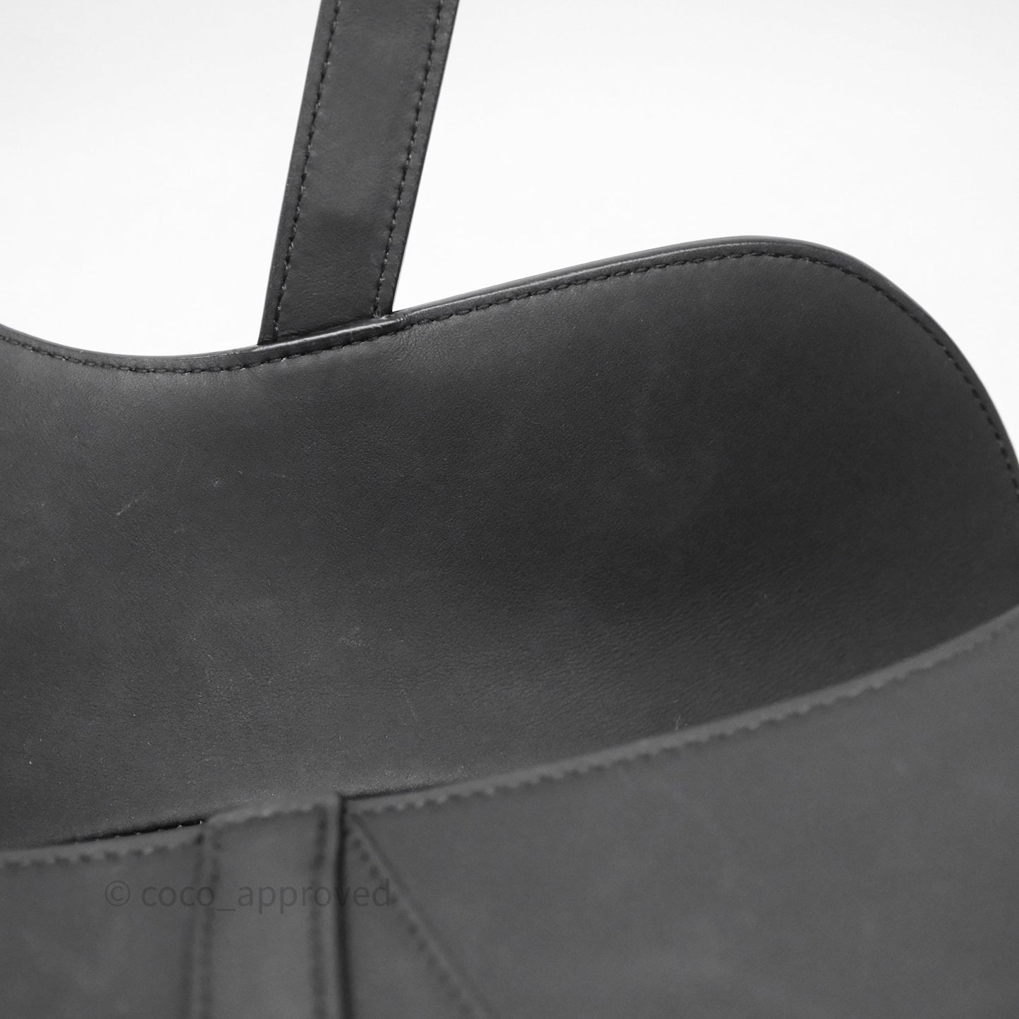 Christian Dior Saddle Bag So Black Matte Calfskin