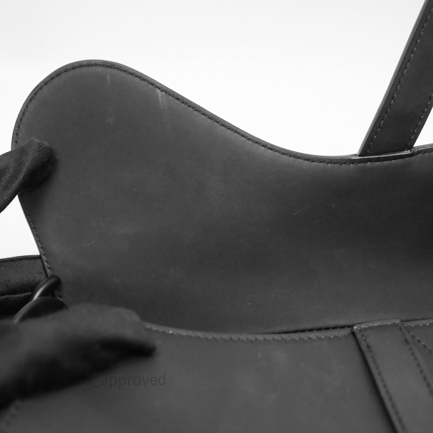 Christian Dior Saddle Bag So Black Matte Calfskin