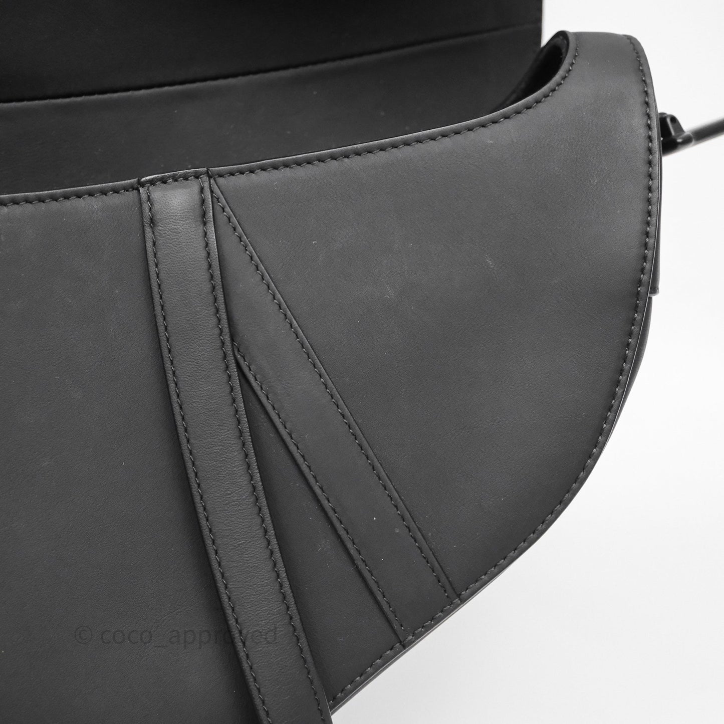 Christian Dior Saddle Bag So Black Matte Calfskin