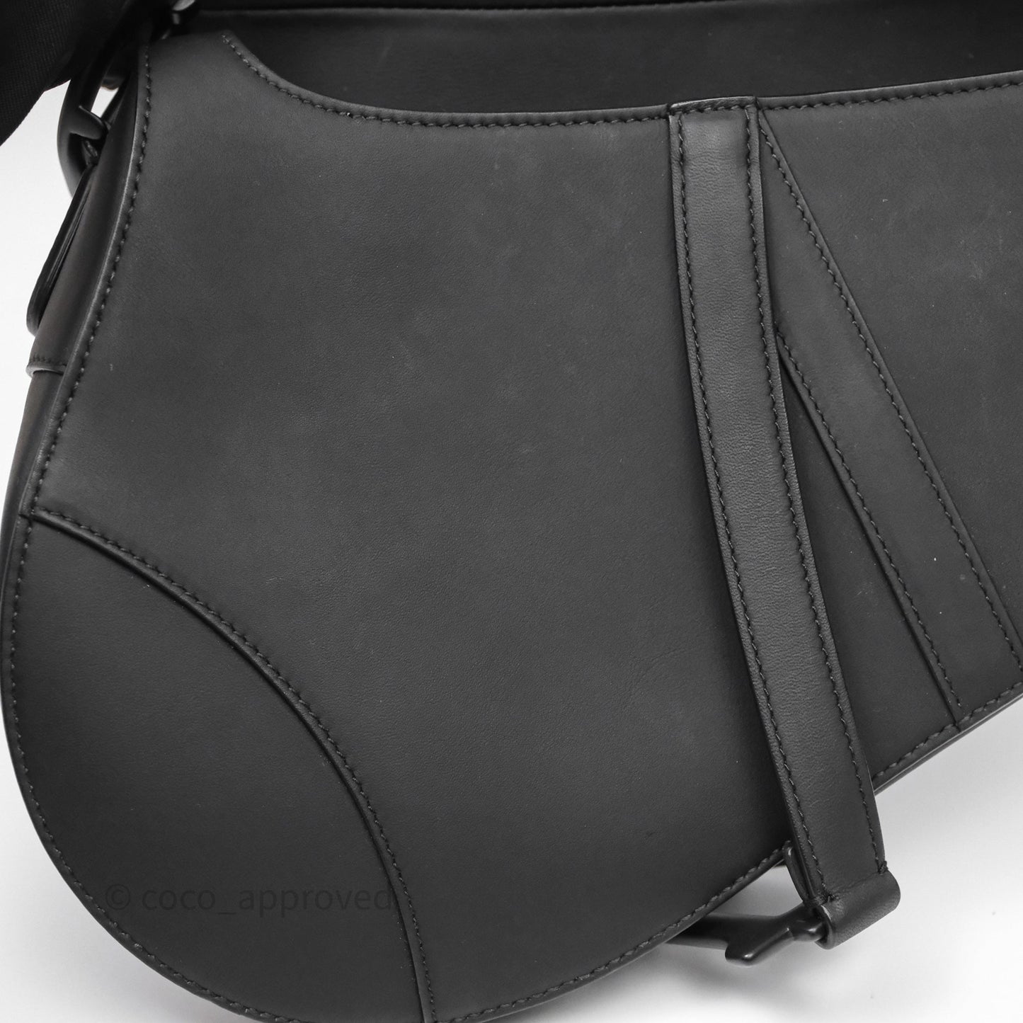 Christian Dior Saddle Bag So Black Matte Calfskin