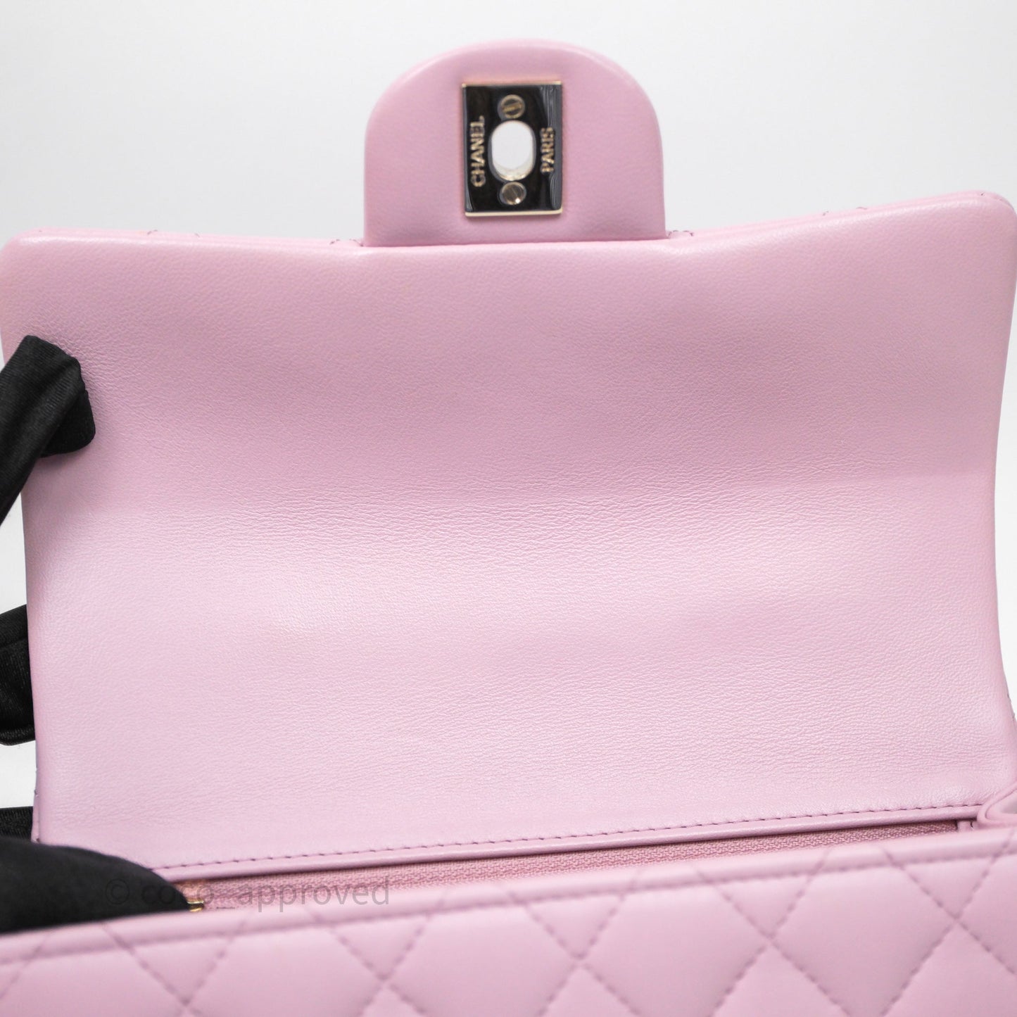 Chanel Top Handle Mini Rectangular Flap Lilac Pink Lambskin Gold Hardware