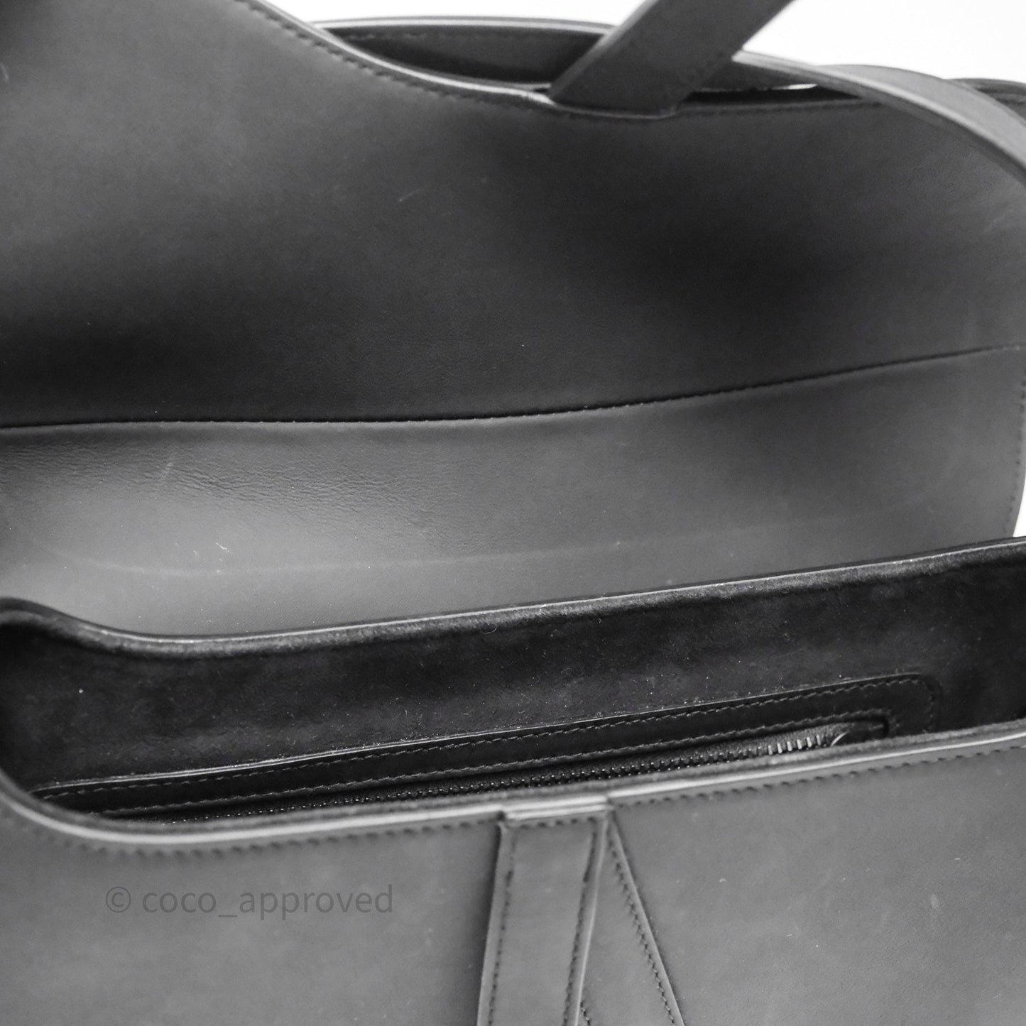 Christian Dior Saddle Bag So Black Matte Calfskin