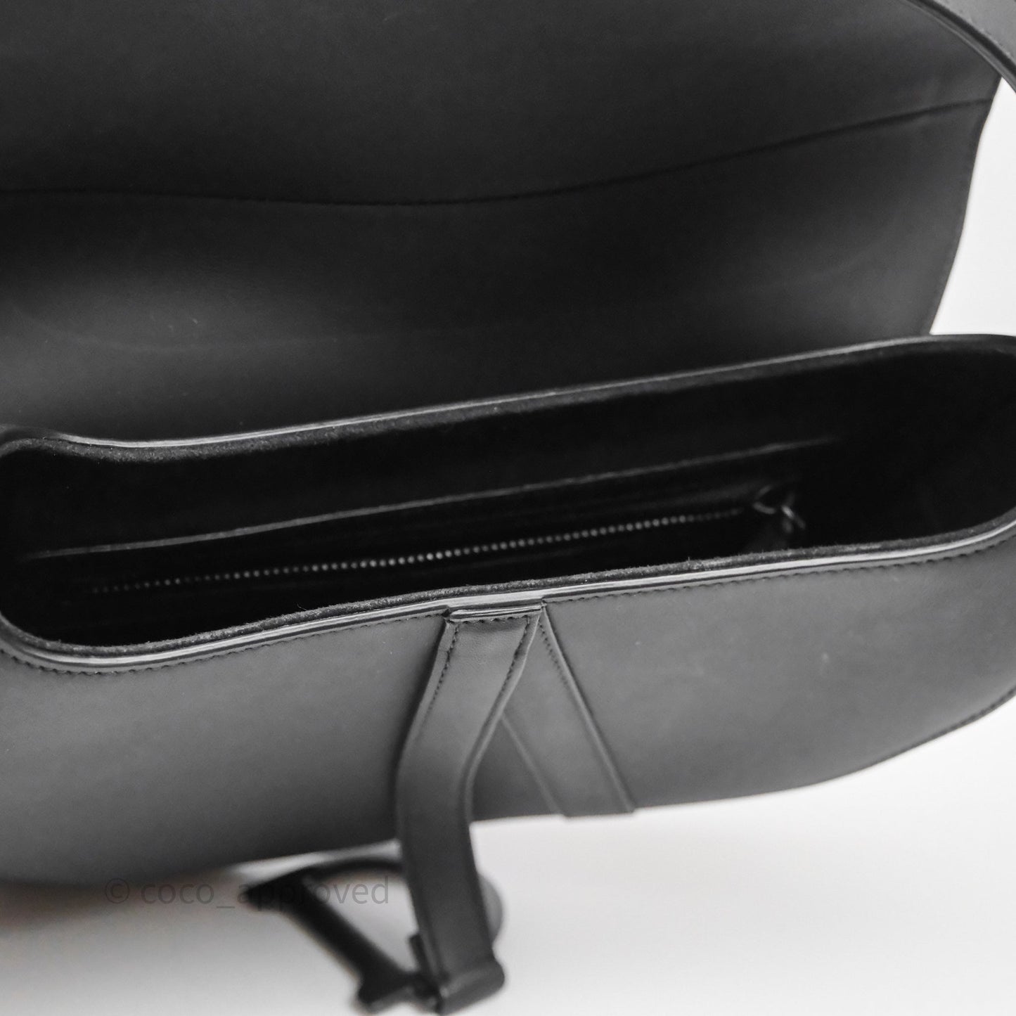 Christian Dior Saddle Bag So Black Matte Calfskin