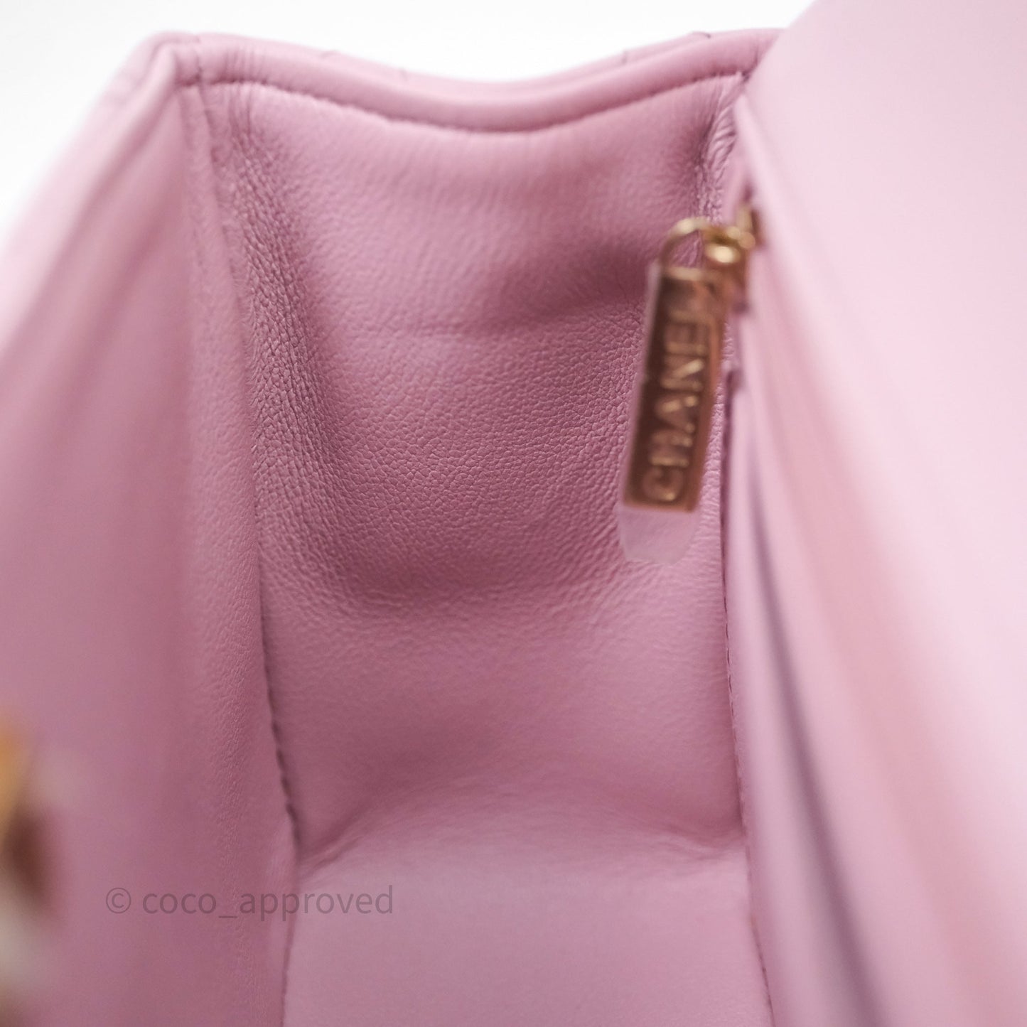 Chanel Top Handle Mini Rectangular Flap Lilac Pink Lambskin Gold Hardware