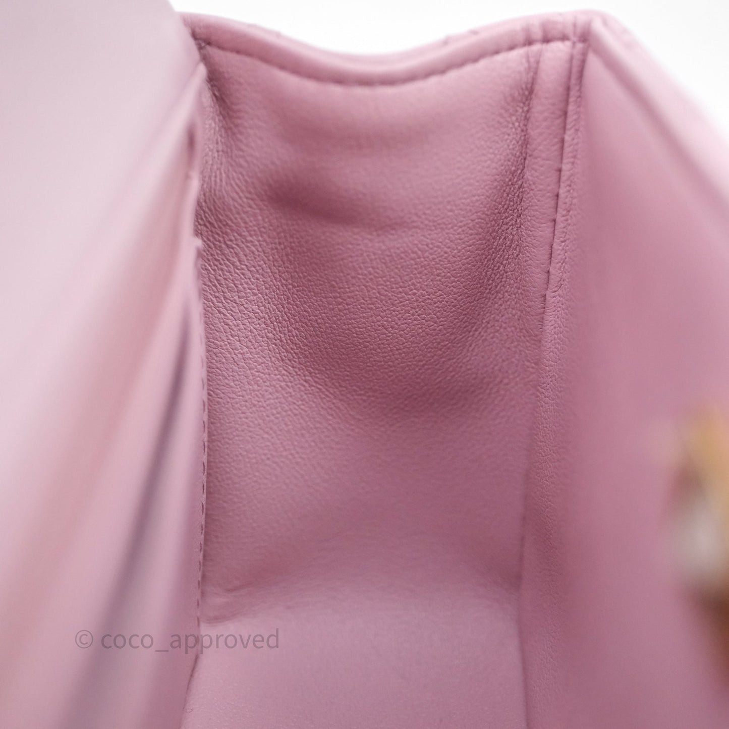 Chanel Top Handle Mini Rectangular Flap Lilac Pink Lambskin Gold Hardware