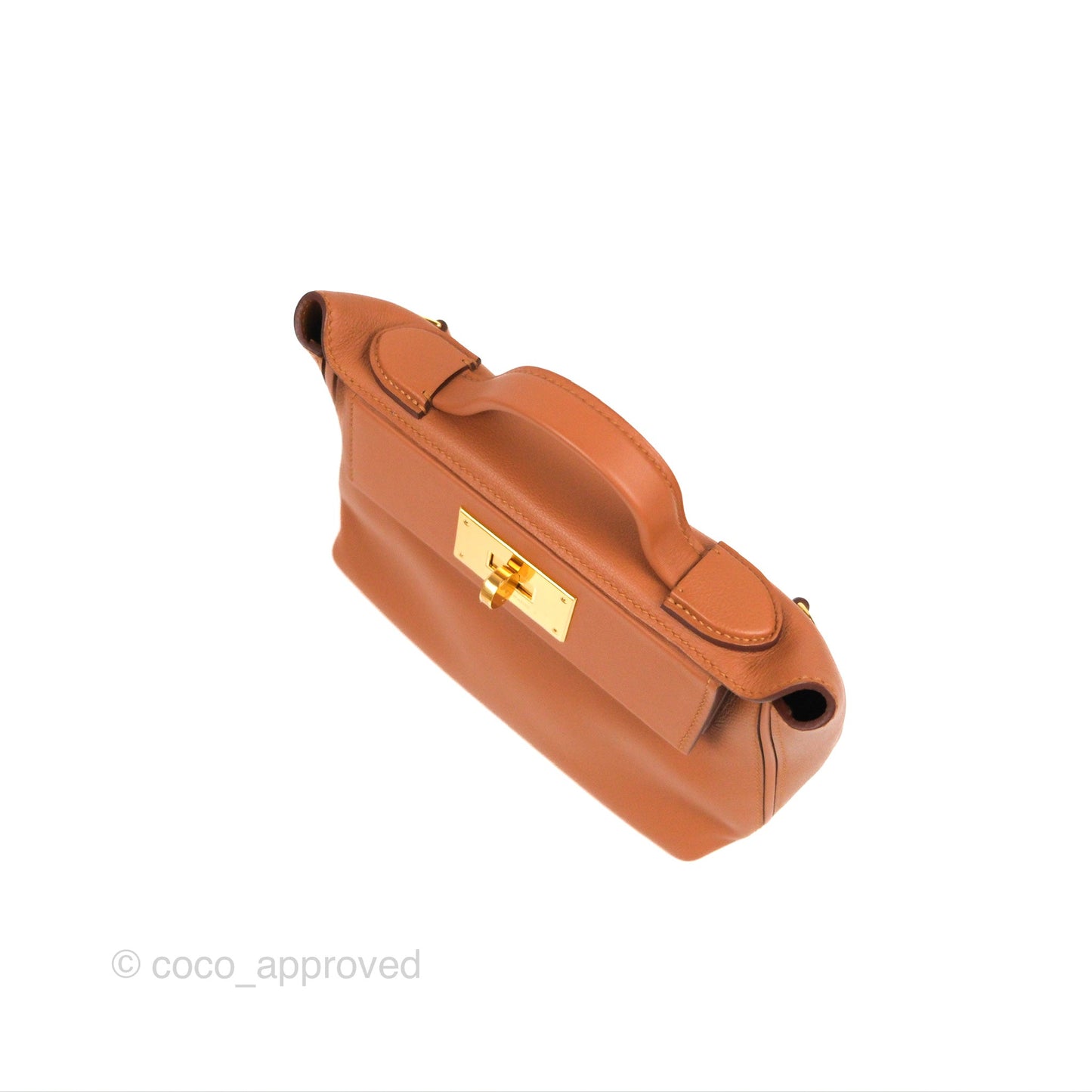 Hermès 24/24 21 Mini Gold Evercolor Gold Hardware
