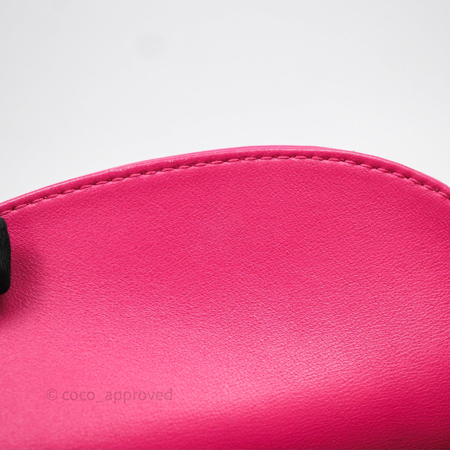 Christian Dior Mini Lady Dior Hot Pink Patent Gold Hardware