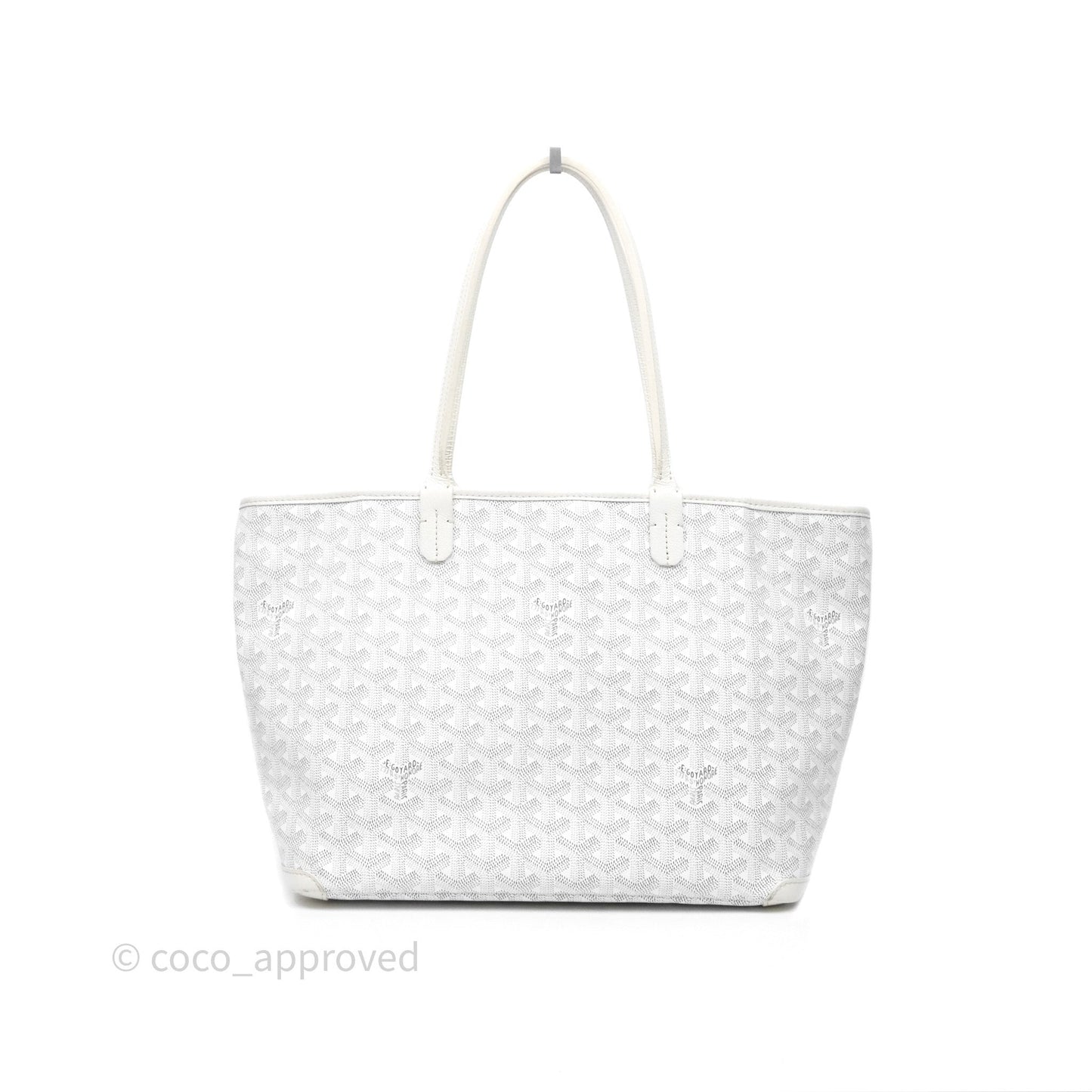 Goyard Artois Goyardine Canvas PM⁣⁣⁣⁣⁣⁣⁣⁣⁣⁣⁣⁣⁣⁣⁣⁣⁣⁣⁣⁣ White Canvas