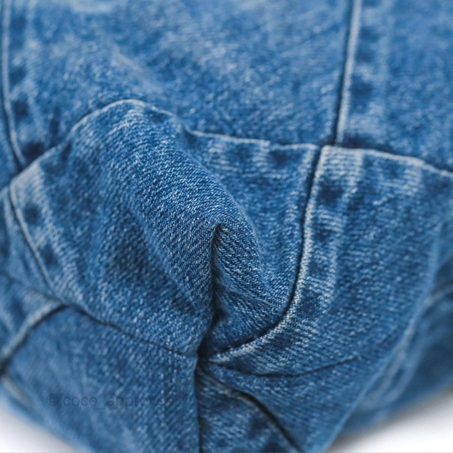 Chanel 22 Medium Washed Denim Aged Silver Hardware 23S