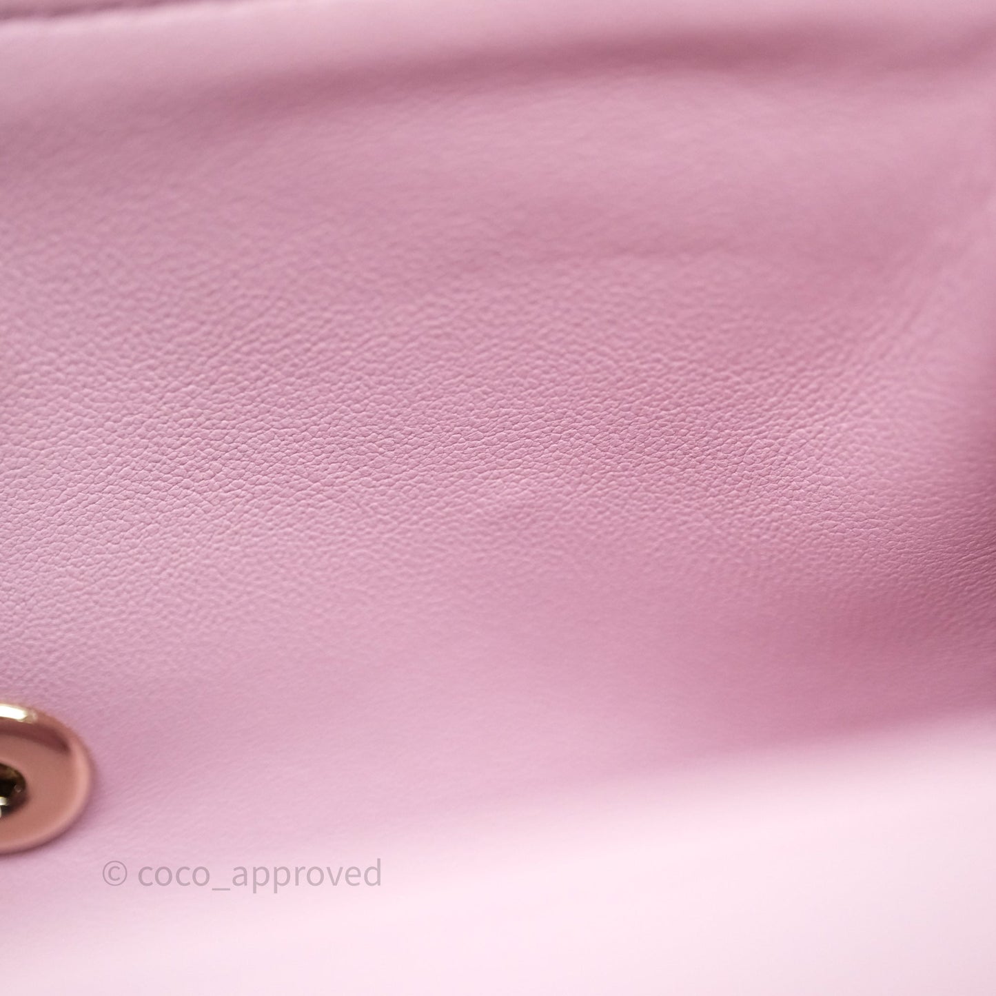 Chanel Top Handle Mini Rectangular Flap Lilac Pink Lambskin Gold Hardware