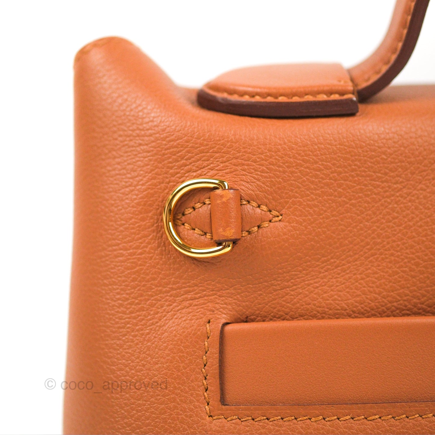 Hermès 24/24 21 Mini Gold Evercolor Gold Hardware