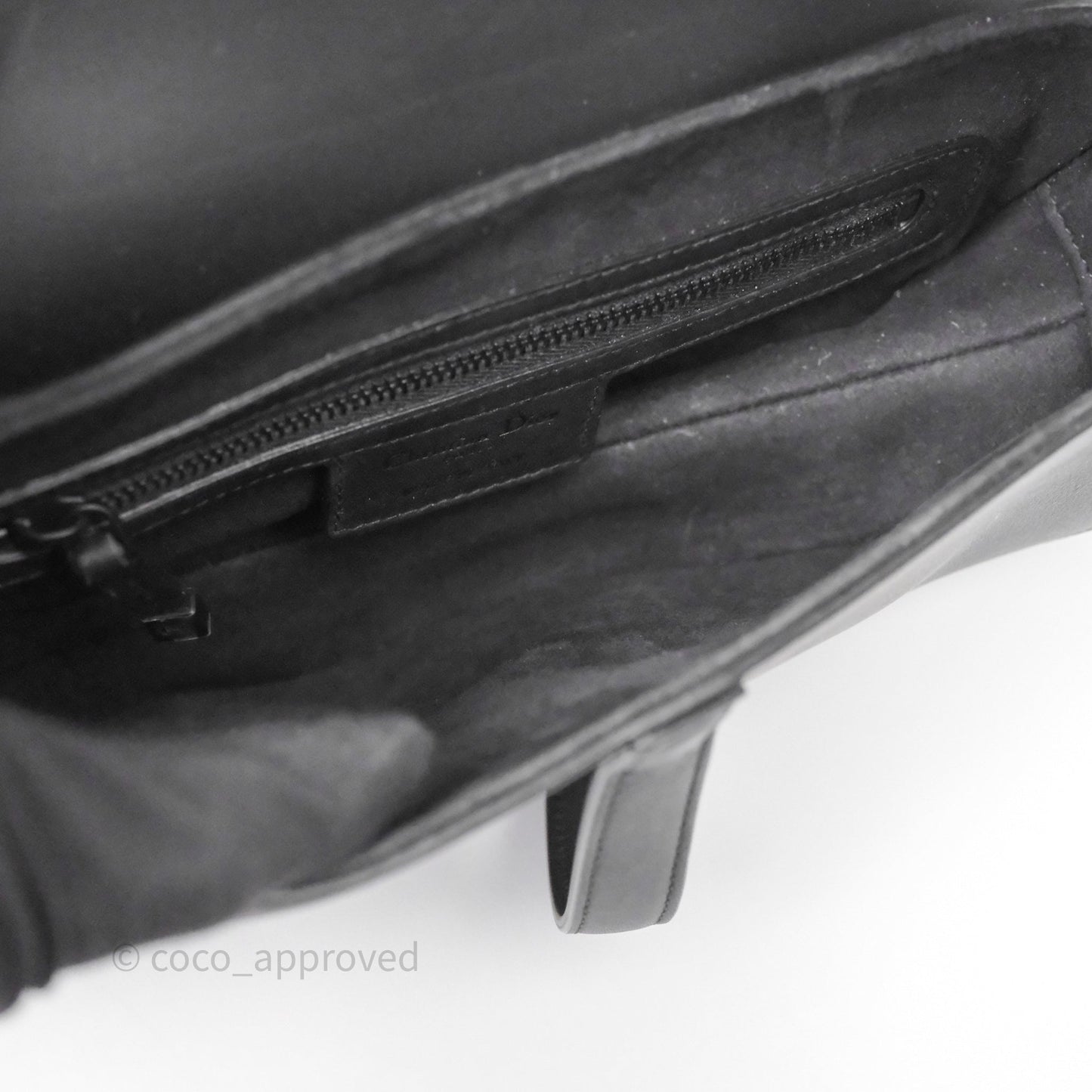 Christian Dior Saddle Bag So Black Matte Calfskin