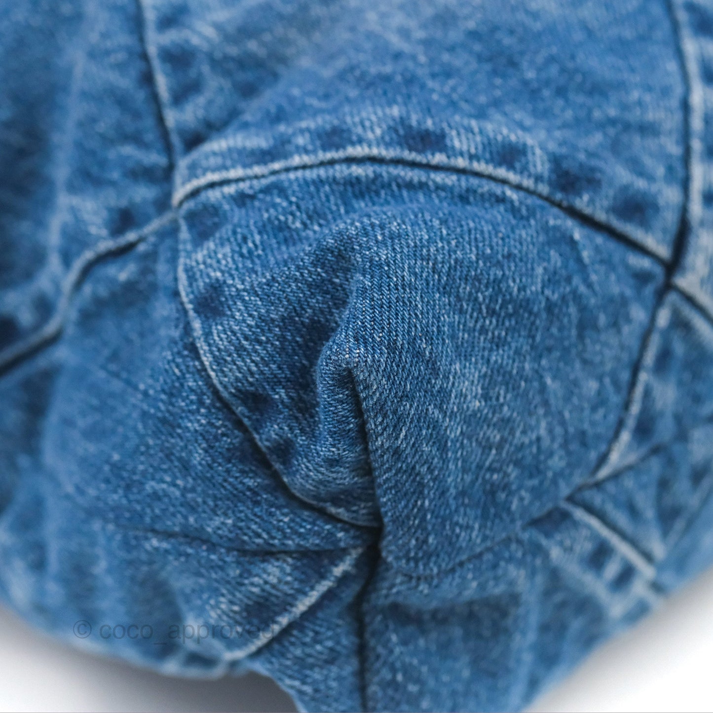 Chanel 22 Medium Washed Denim Aged Silver Hardware 23S