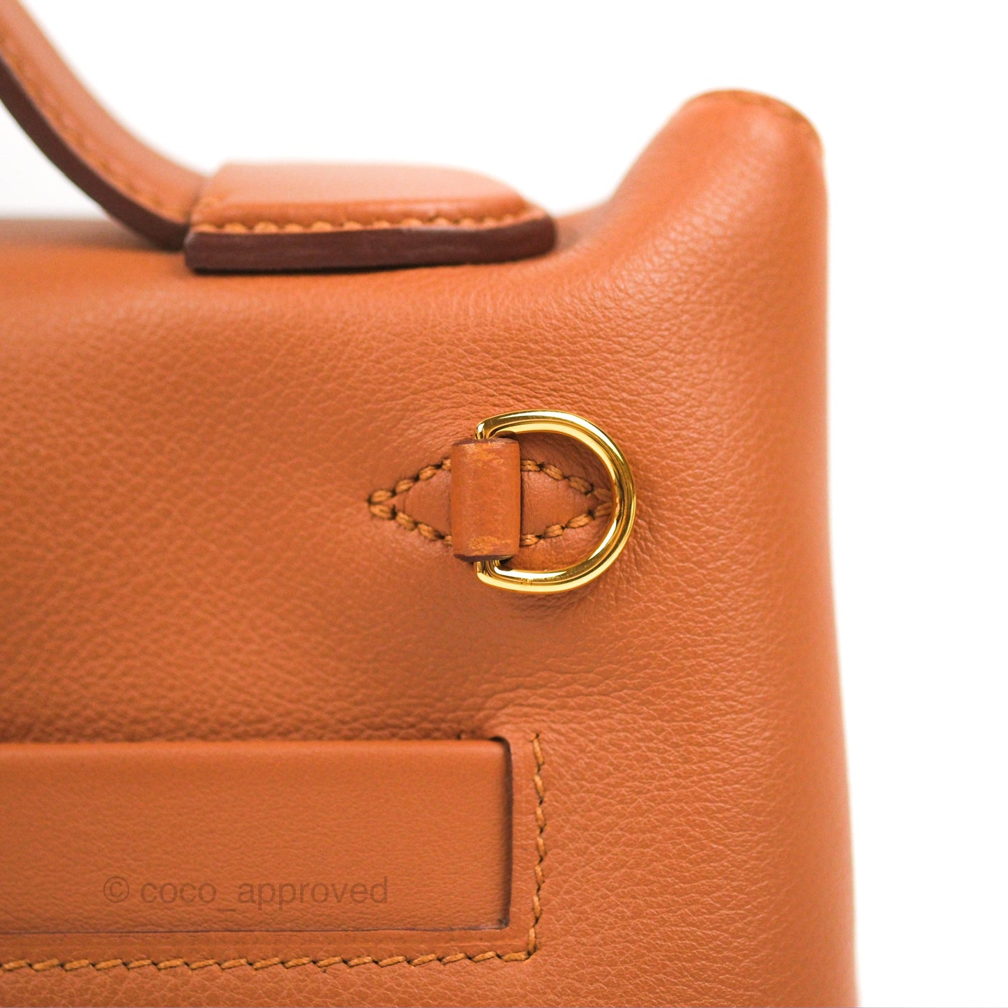 Hermès 24/24 21 Mini Gold Evercolor Gold Hardware
