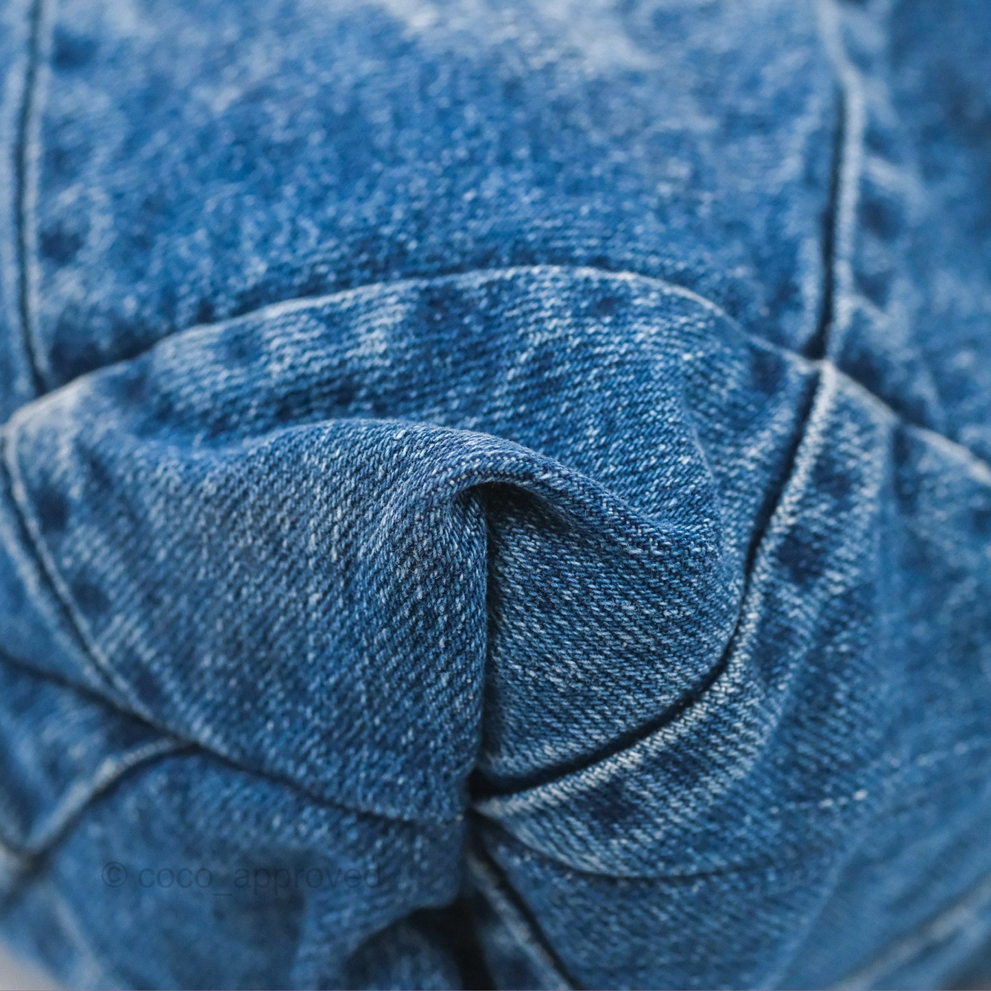 Chanel 22 Medium Washed Denim Aged Silver Hardware 23S