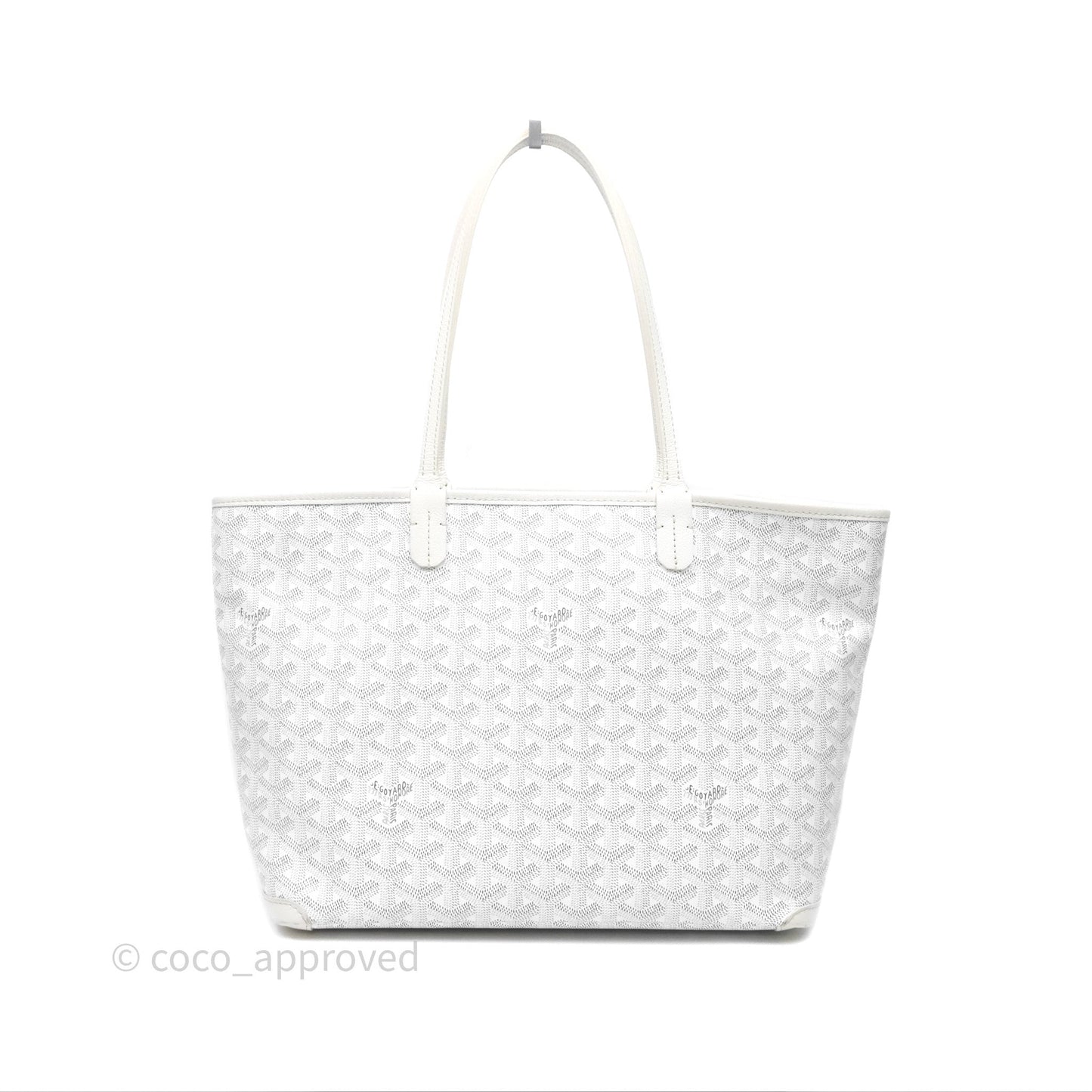Goyard Artois Goyardine Canvas PM⁣⁣⁣⁣⁣⁣⁣⁣⁣⁣⁣⁣⁣⁣⁣⁣⁣⁣⁣⁣ White Canvas