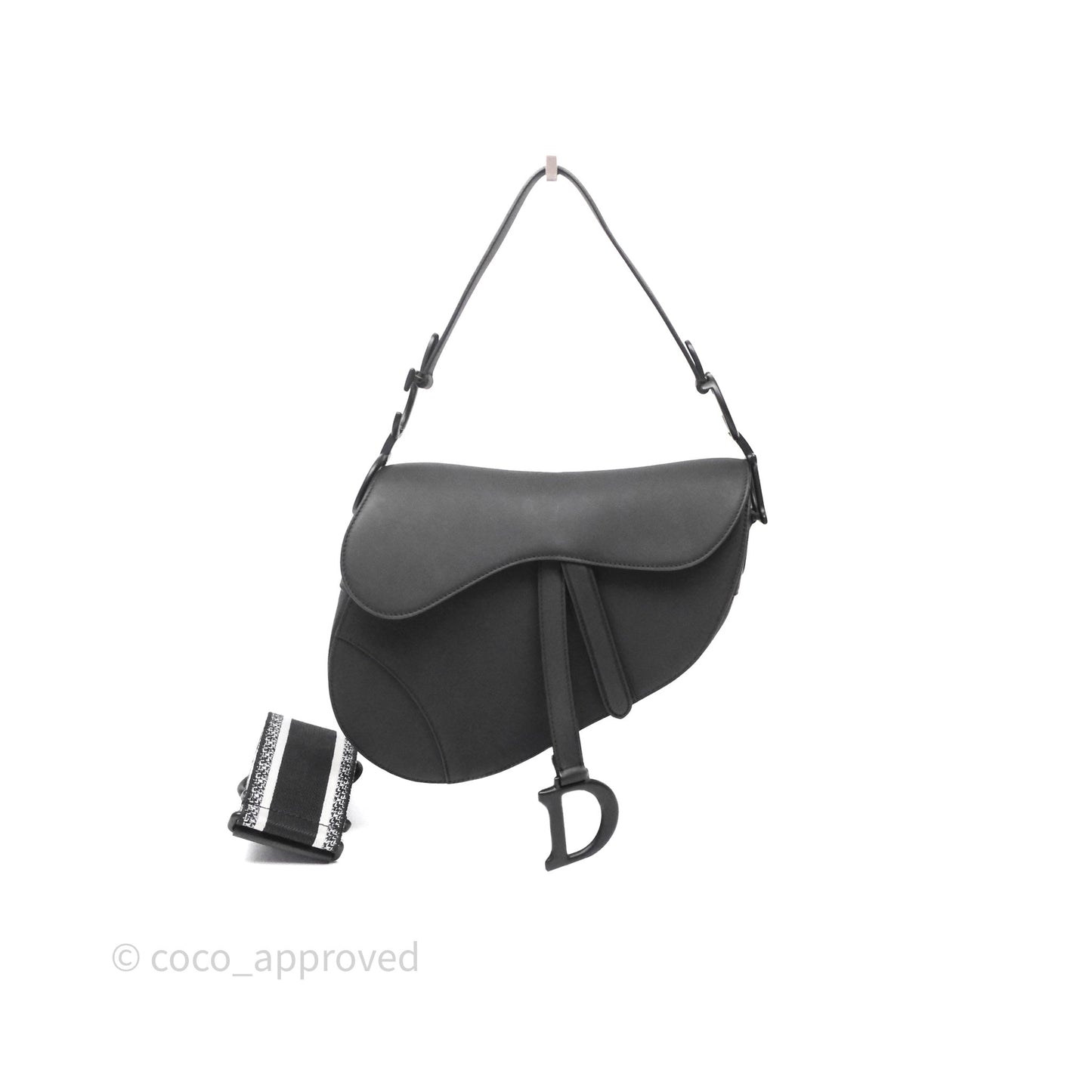 Christian Dior Saddle Bag So Black Matte Calfskin