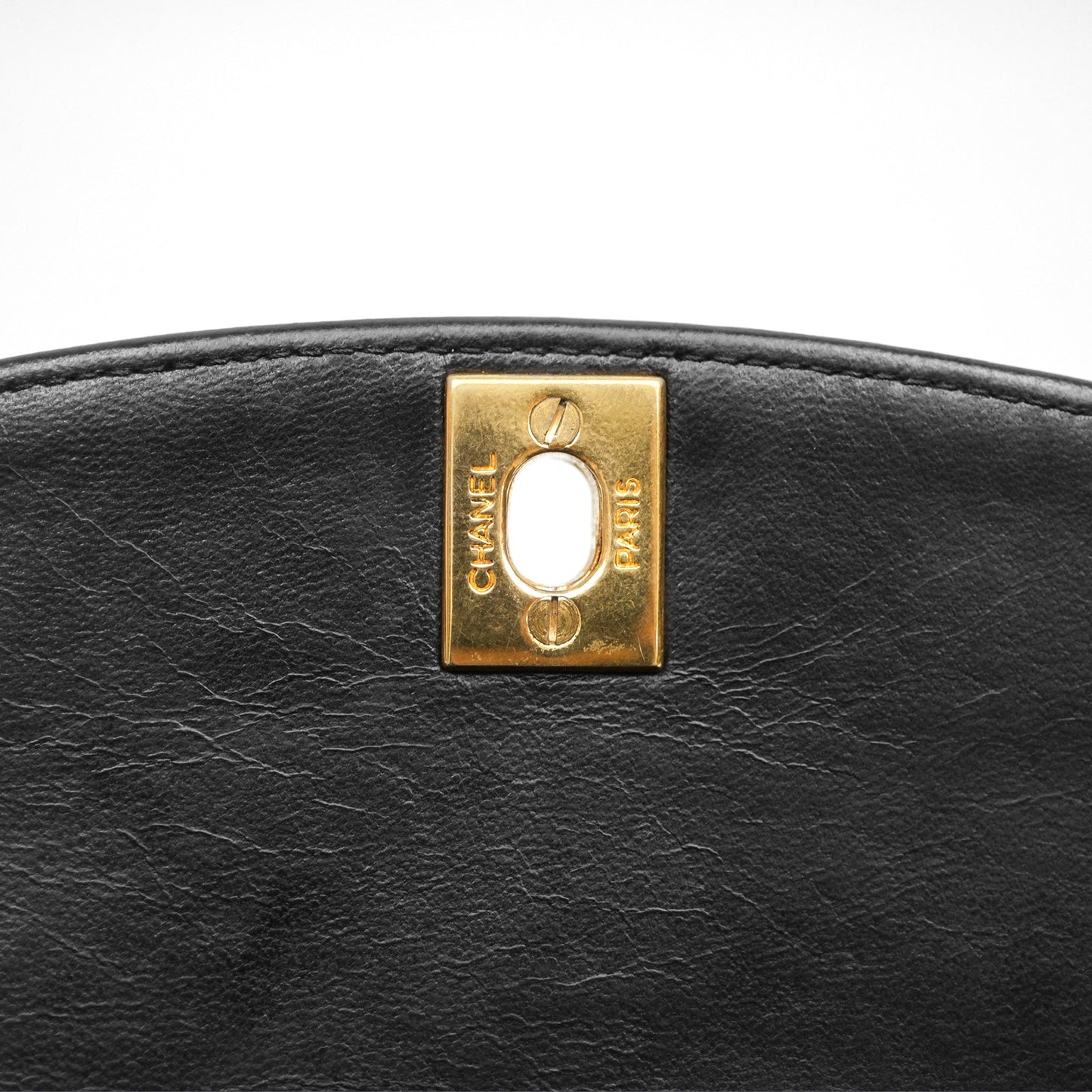 Chanel Vintage Small Diana Bag Quilted Black Lambskin 24K Gold Hardware