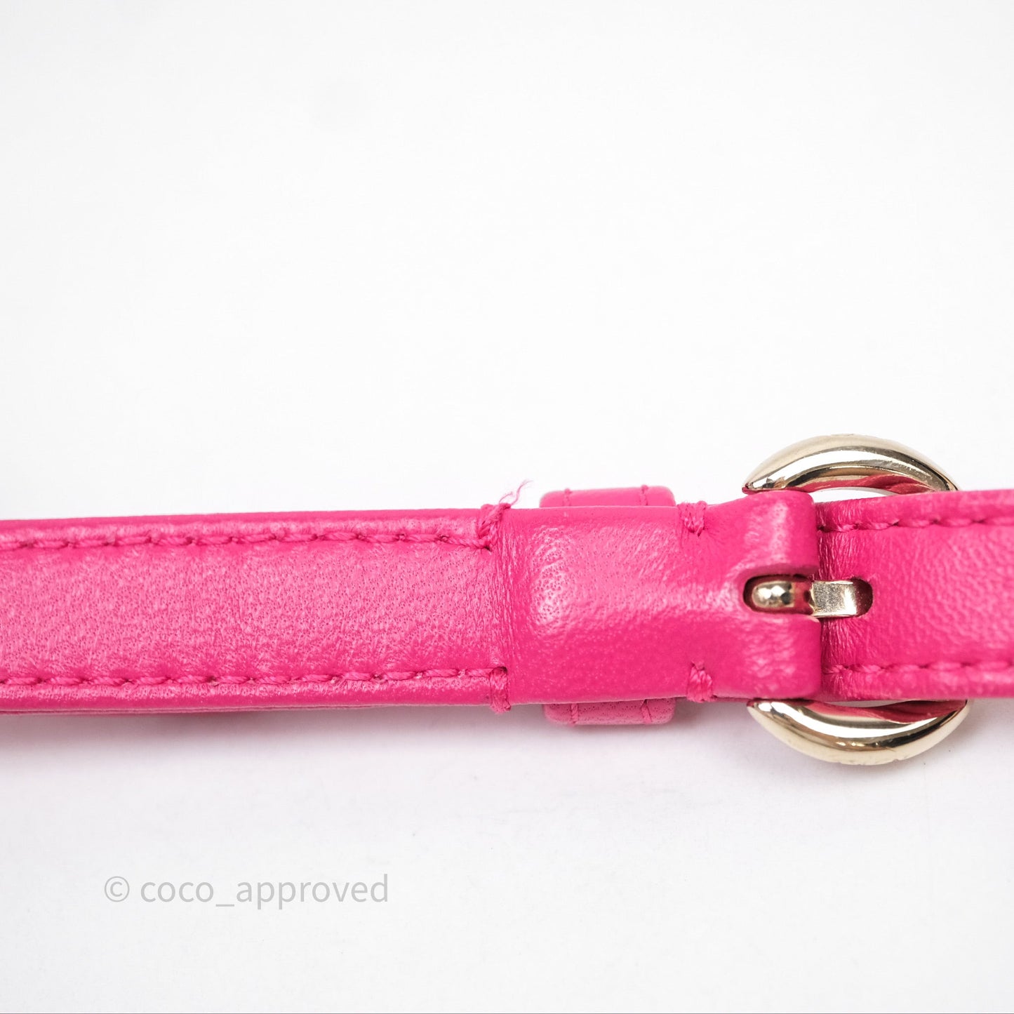 Christian Dior Mini Lady Dior Hot Pink Patent Gold Hardware