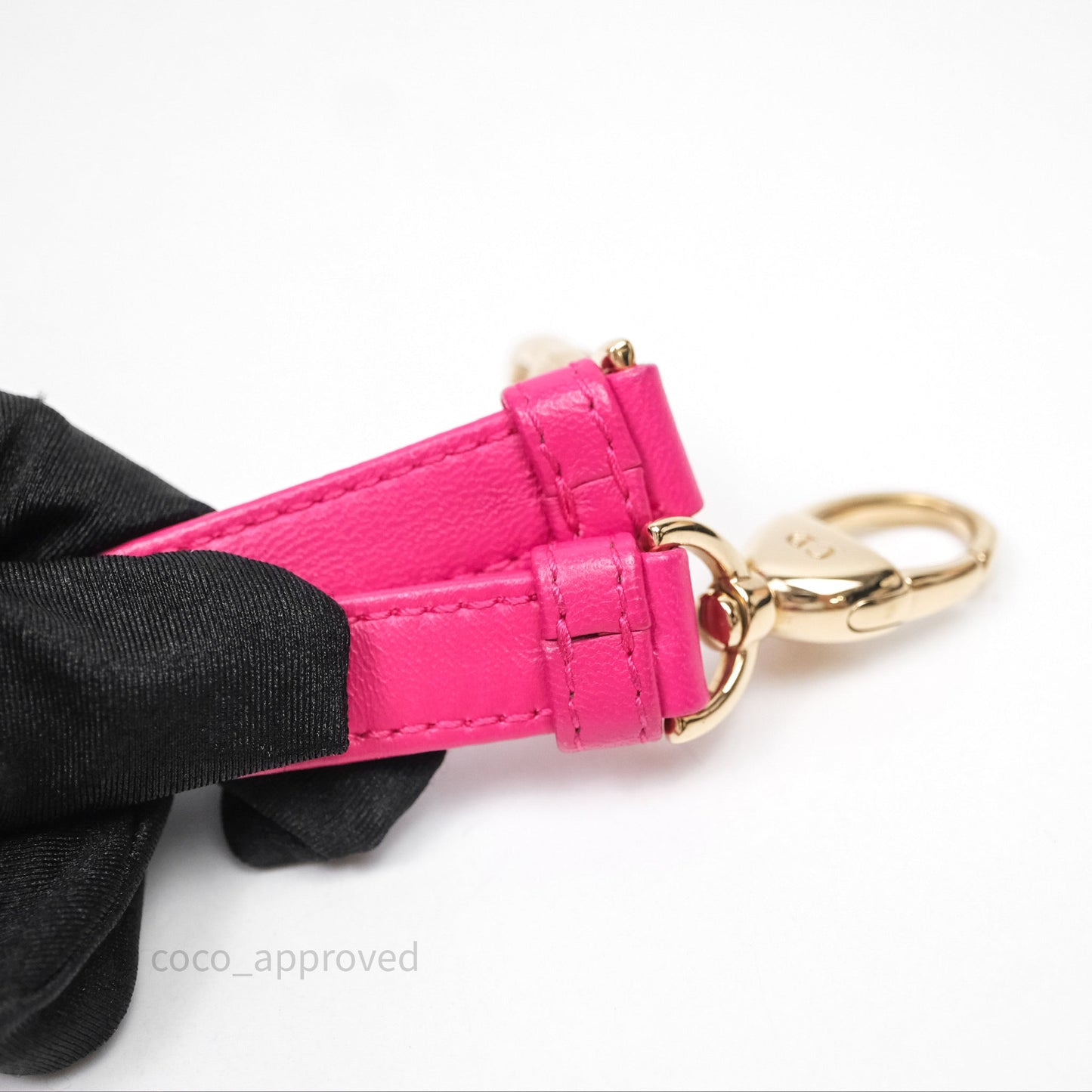 Christian Dior Mini Lady Dior Hot Pink Patent Gold Hardware