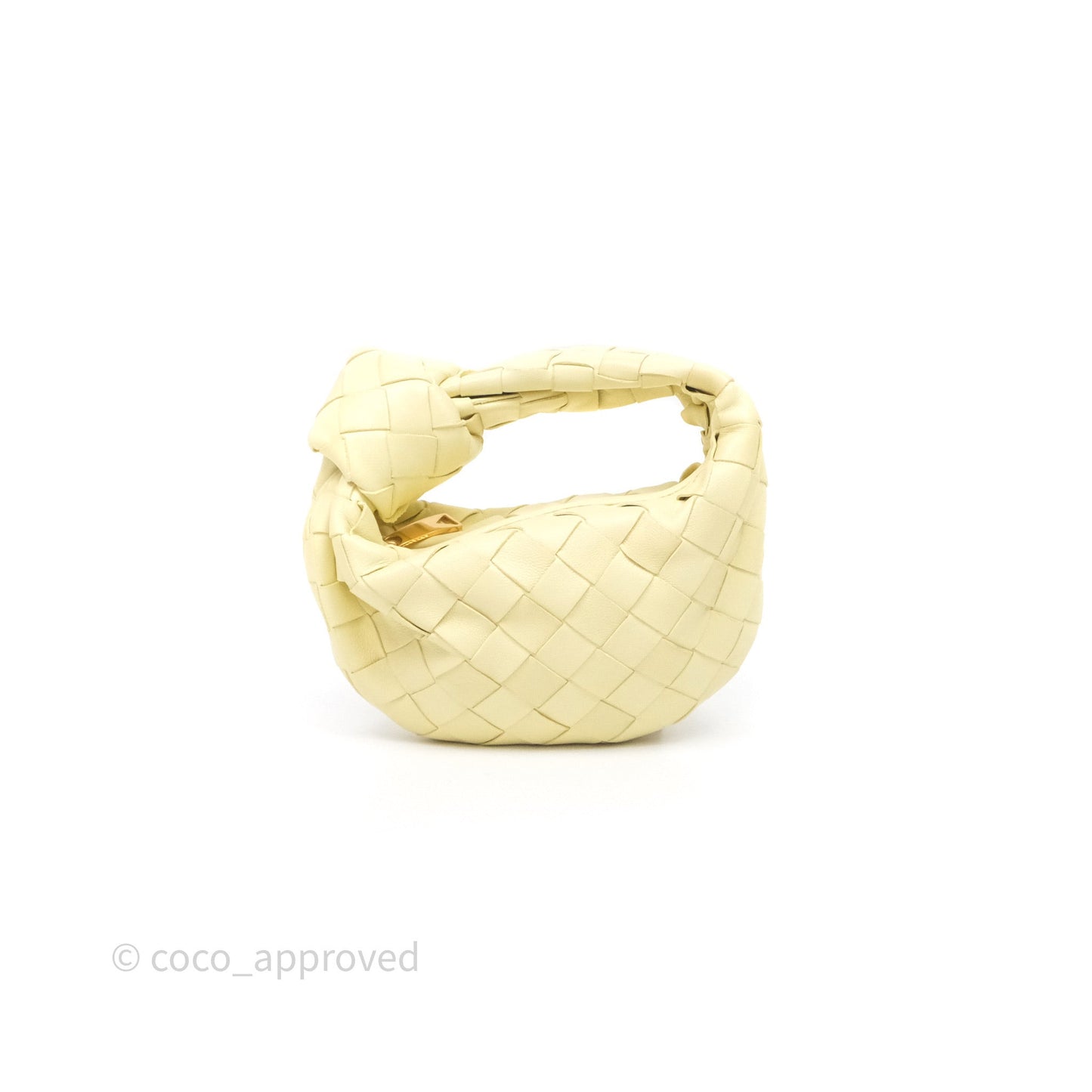 Bottega Veneta Candy Jodie Bag Yellow Intrecciato Lambskin