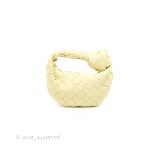 Bottega Veneta Candy Jodie Bag Yellow Intrecciato Lambskin
