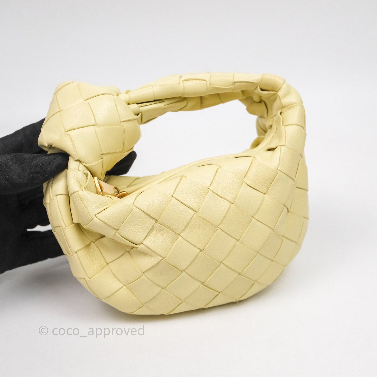Bottega Veneta Candy Jodie Bag Yellow Intrecciato Lambskin