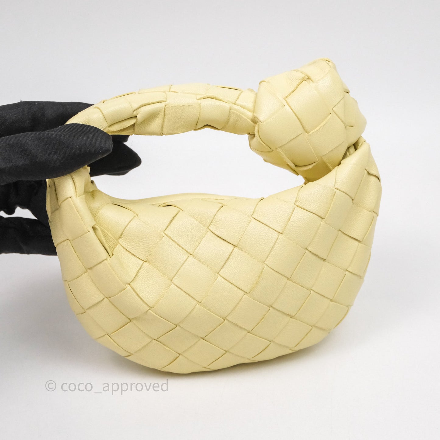 Bottega Veneta Candy Jodie Bag Yellow Intrecciato Lambskin