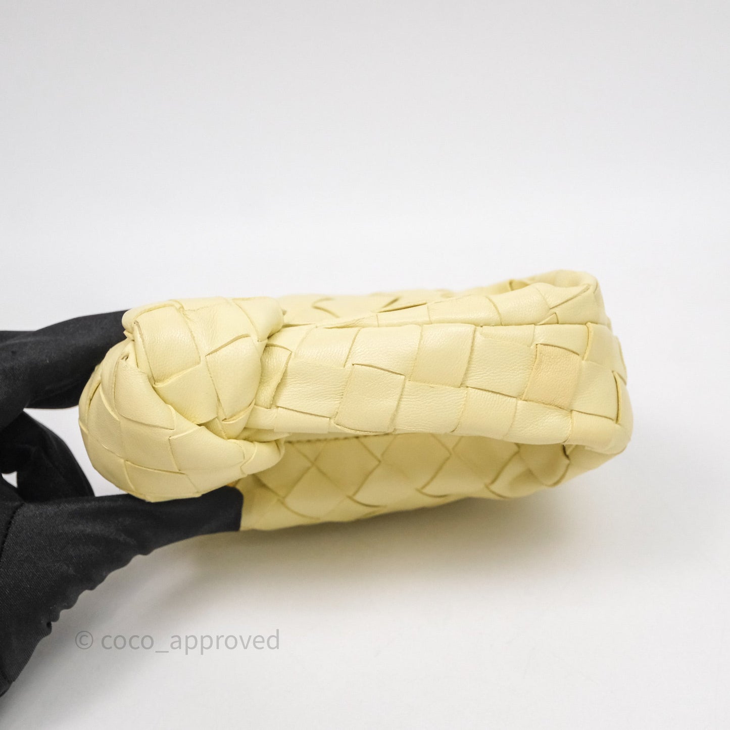 Bottega Veneta Candy Jodie Bag Yellow Intrecciato Lambskin
