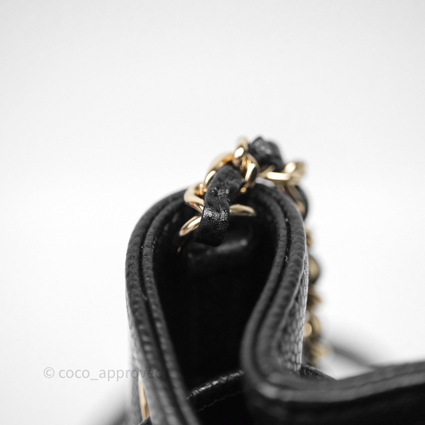 Chanel Caviar Quilted CC Pocket Bucket Bag Black Gold Hardware