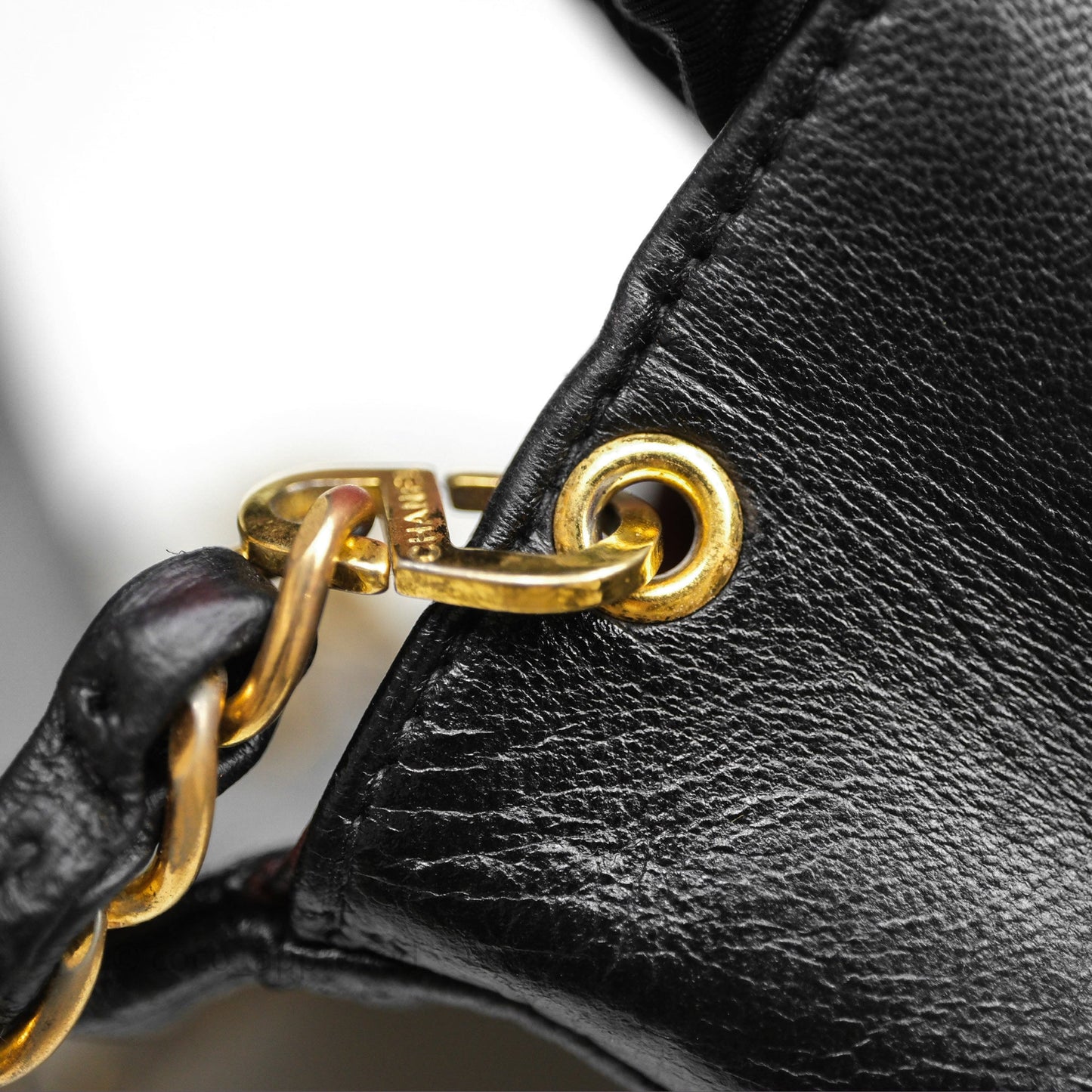 Chanel Vintage Small Diana Bag Quilted Black Lambskin 24K Gold Hardware