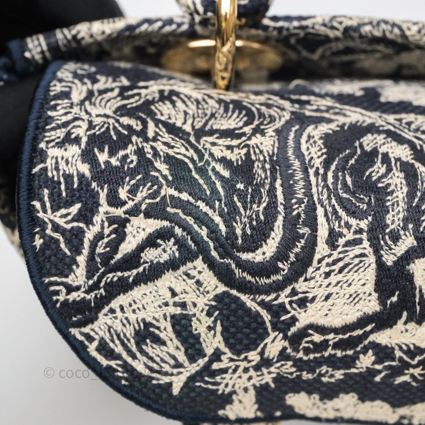 Christian Dior Medium Lady D-Lite Bag Blue Toile de Jouy Reverse Embroidery