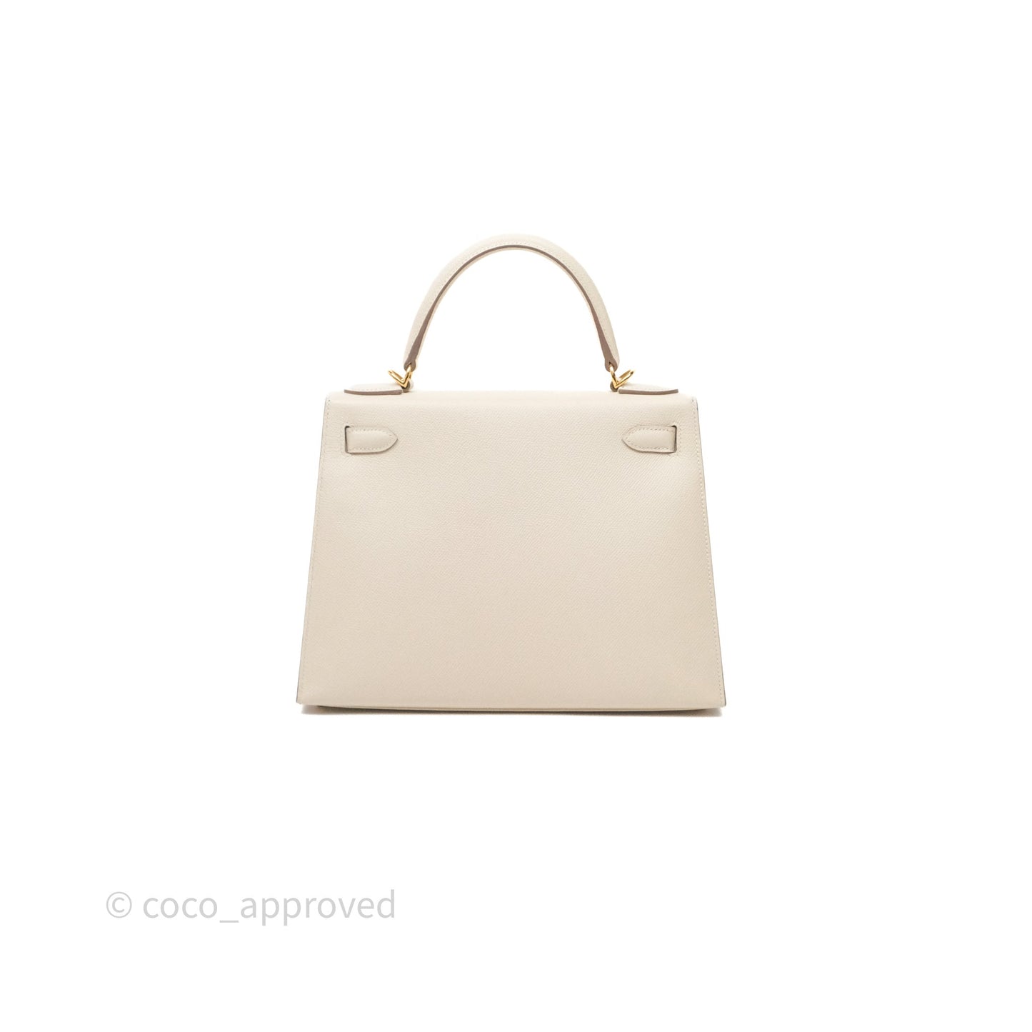 Hermes Kelly 28 Sellier Craie 10 Epsom Gold Hardware