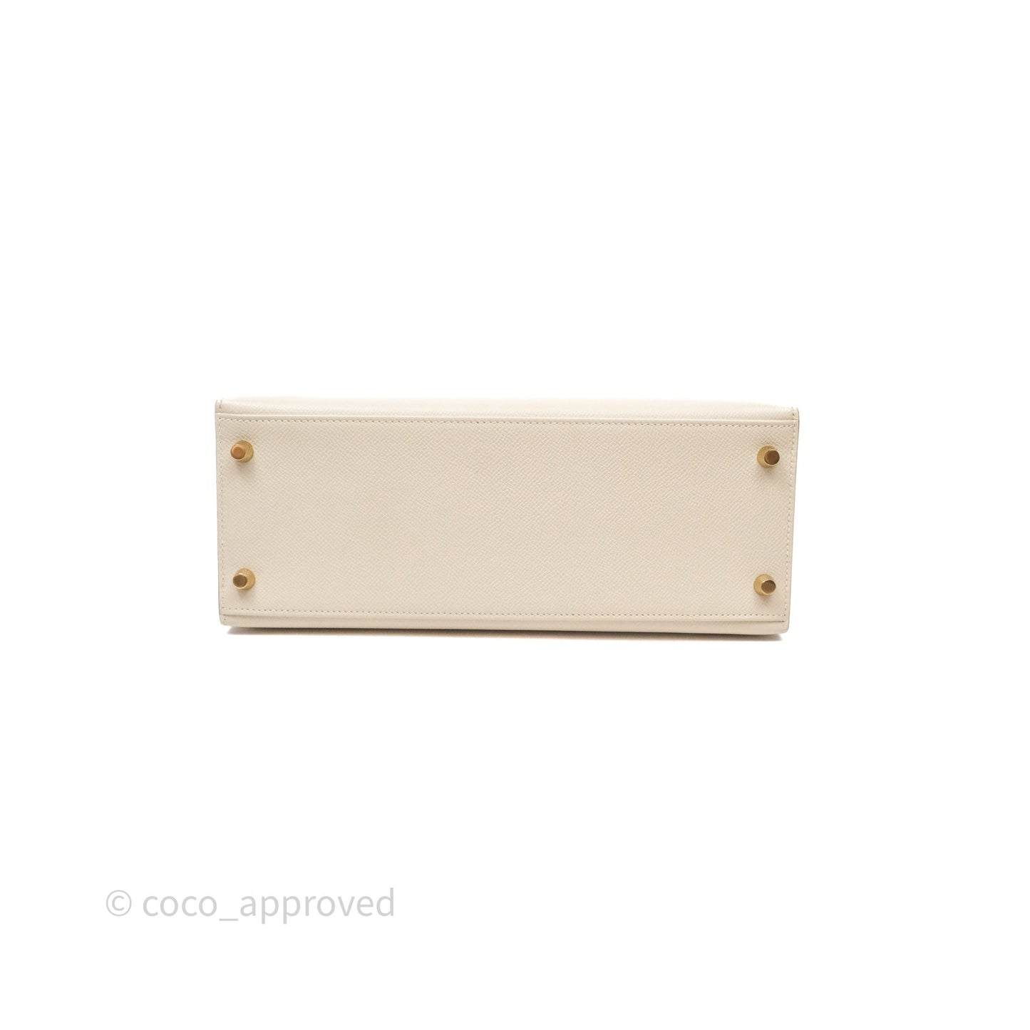 Hermes Kelly 28 Sellier Craie 10 Epsom Gold Hardware